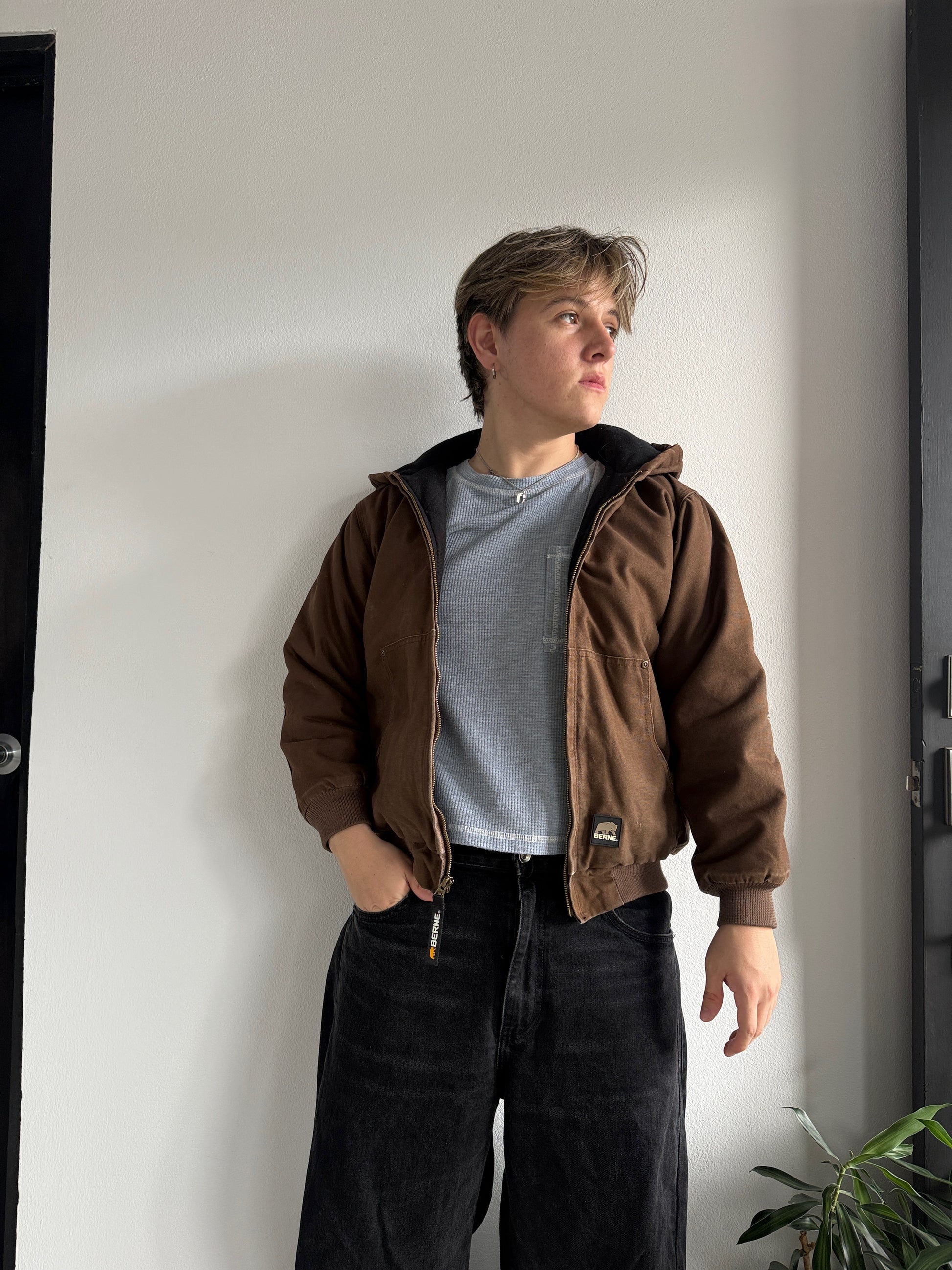 (S) ACTIVE BERNE TYPE CARHARTT JACKET