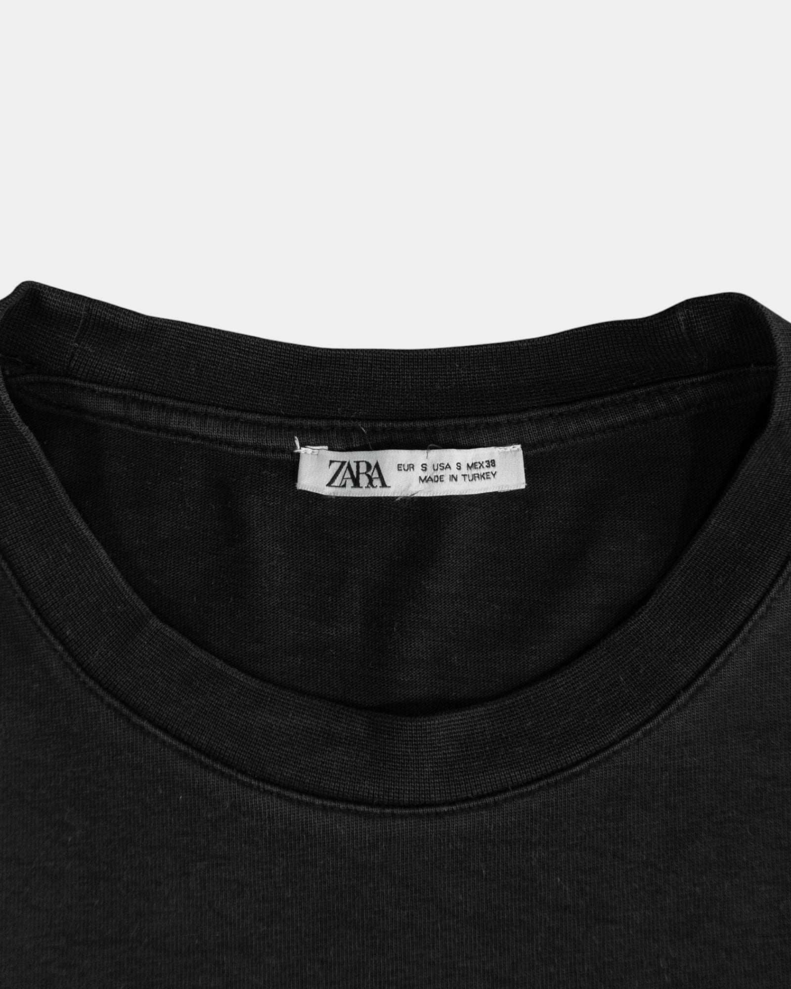 (S) BLANK BLACK TEE