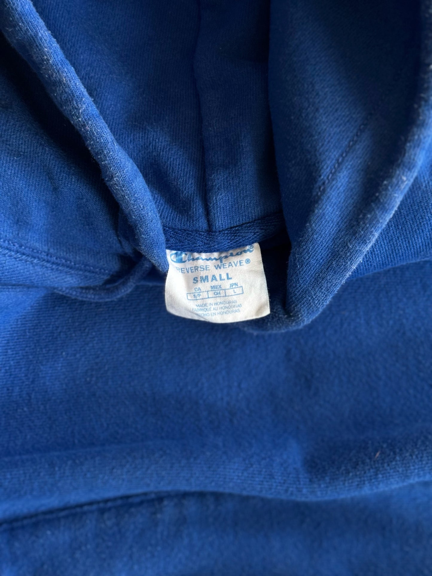 (BOXY M) 1990’S VINTAGE CHAMPION REVERSE WEAVE BLUE HOODIE