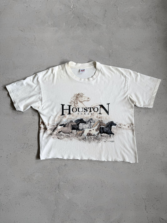 (BOXY M) 1990’S VINTAGE HOUSTON TEXAS HORSES ART TEE