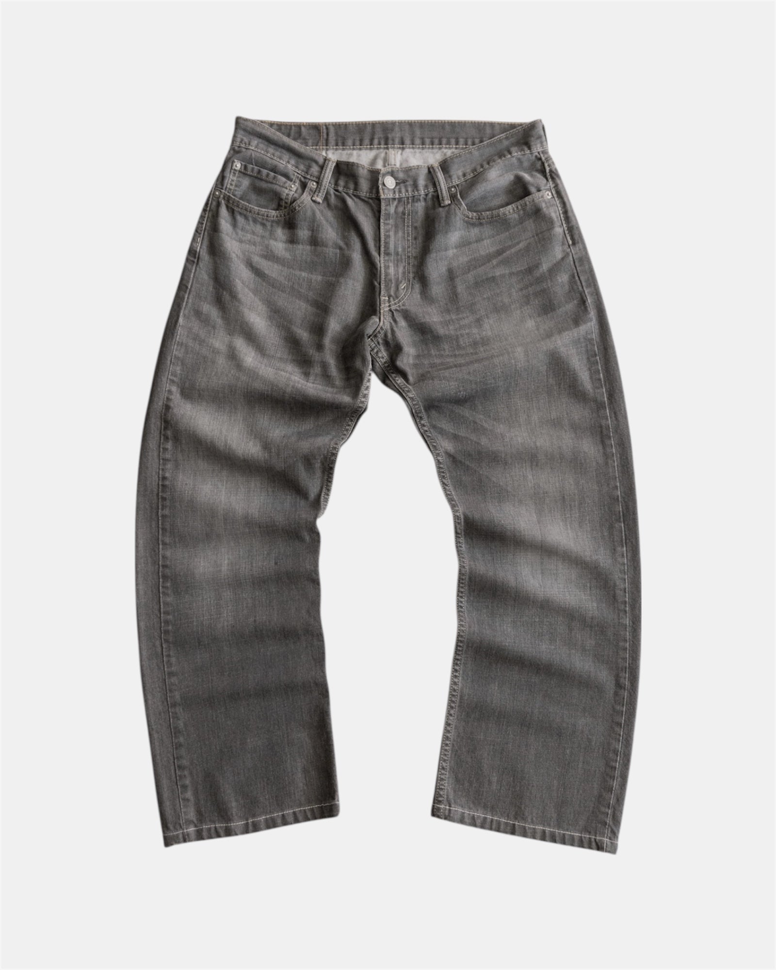 LEVIS 514 GRAY FADED PANTS - 34x34