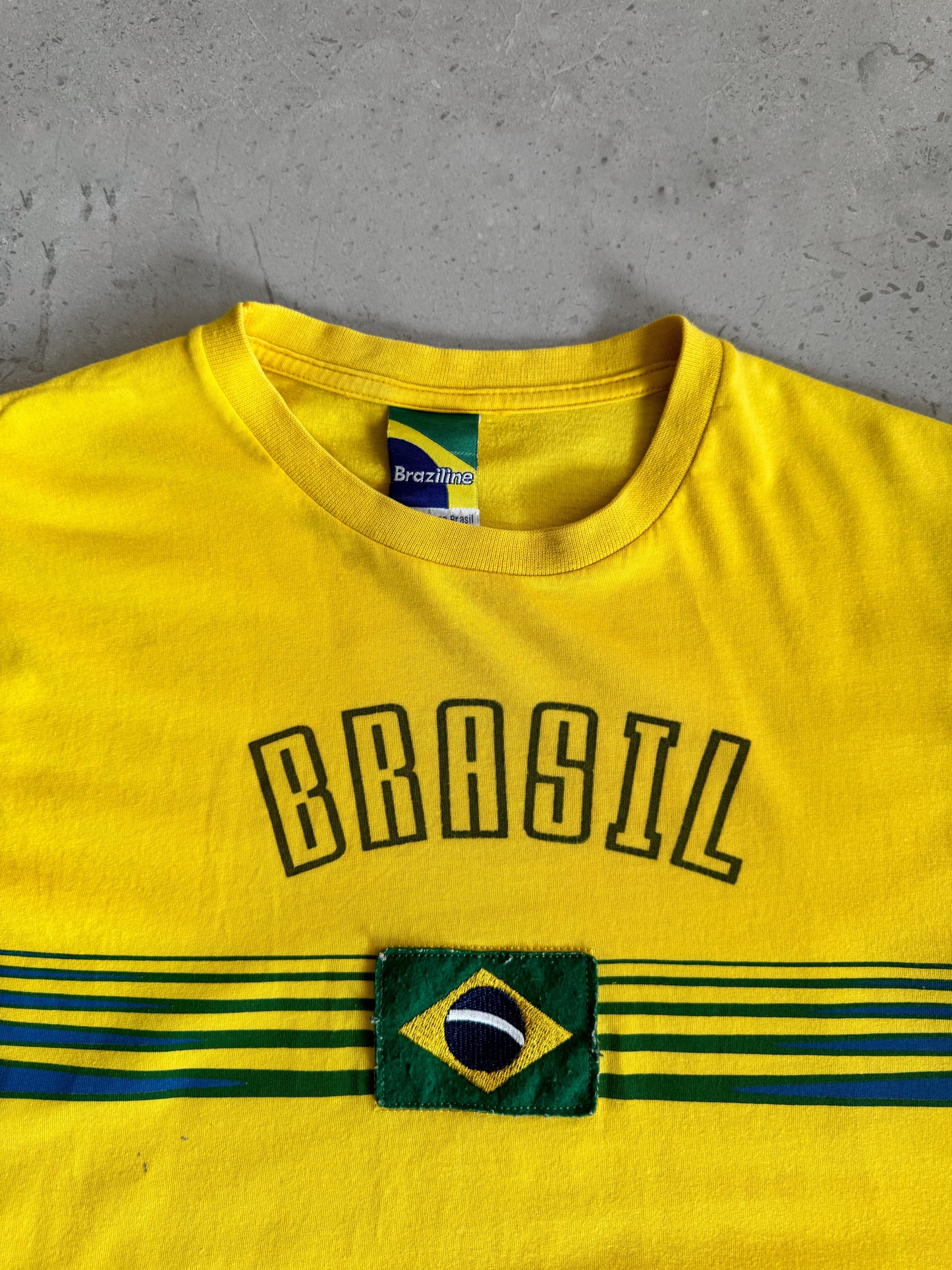 (S-M) Vintage Brasil Blokecore Tee