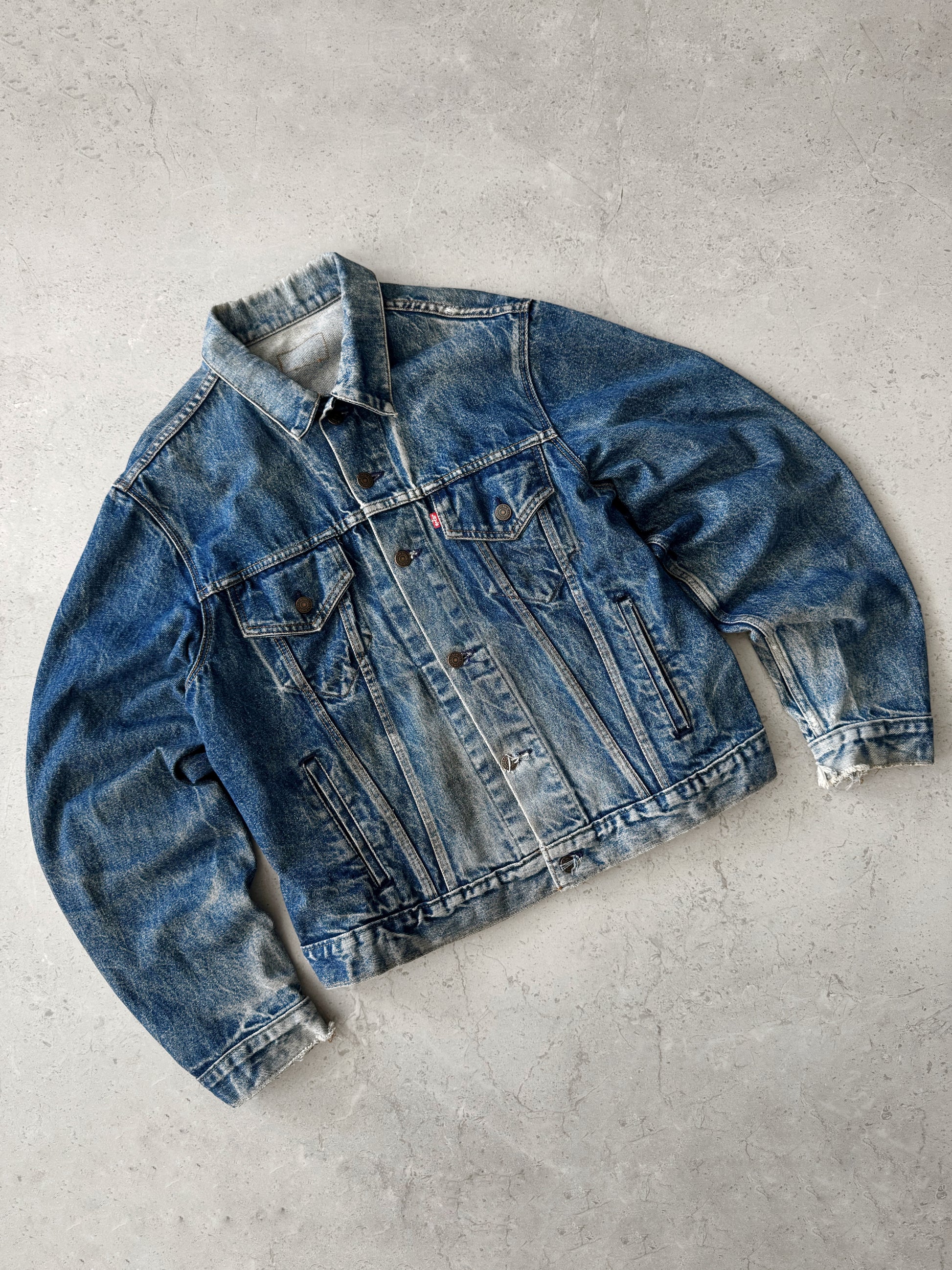 (L) 80’S VINTAGE LEVIS DENIM FADED JACKET