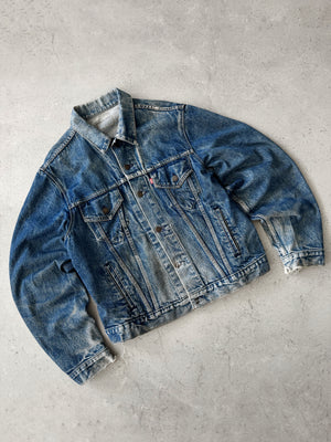 (L) 80’S VINTAGE LEVIS DENIM FADED JACKET