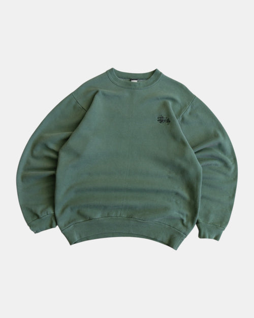 (BOXY M/L) 90’S VINTAGE STUSSY FADED CREWNECK