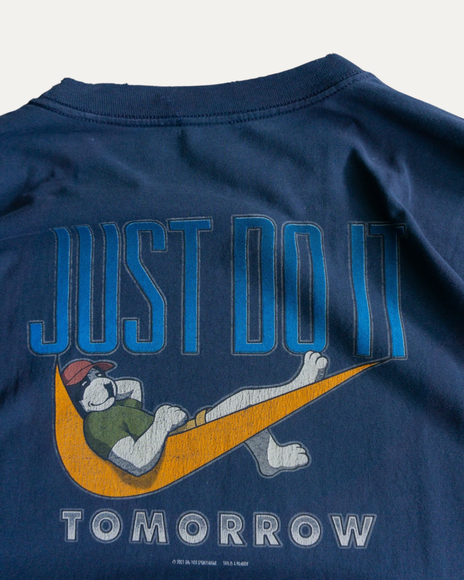 (L) 00’S VINTAGE BIG DOGS NIKE SWOOSH PARODY LONG SLEEVE