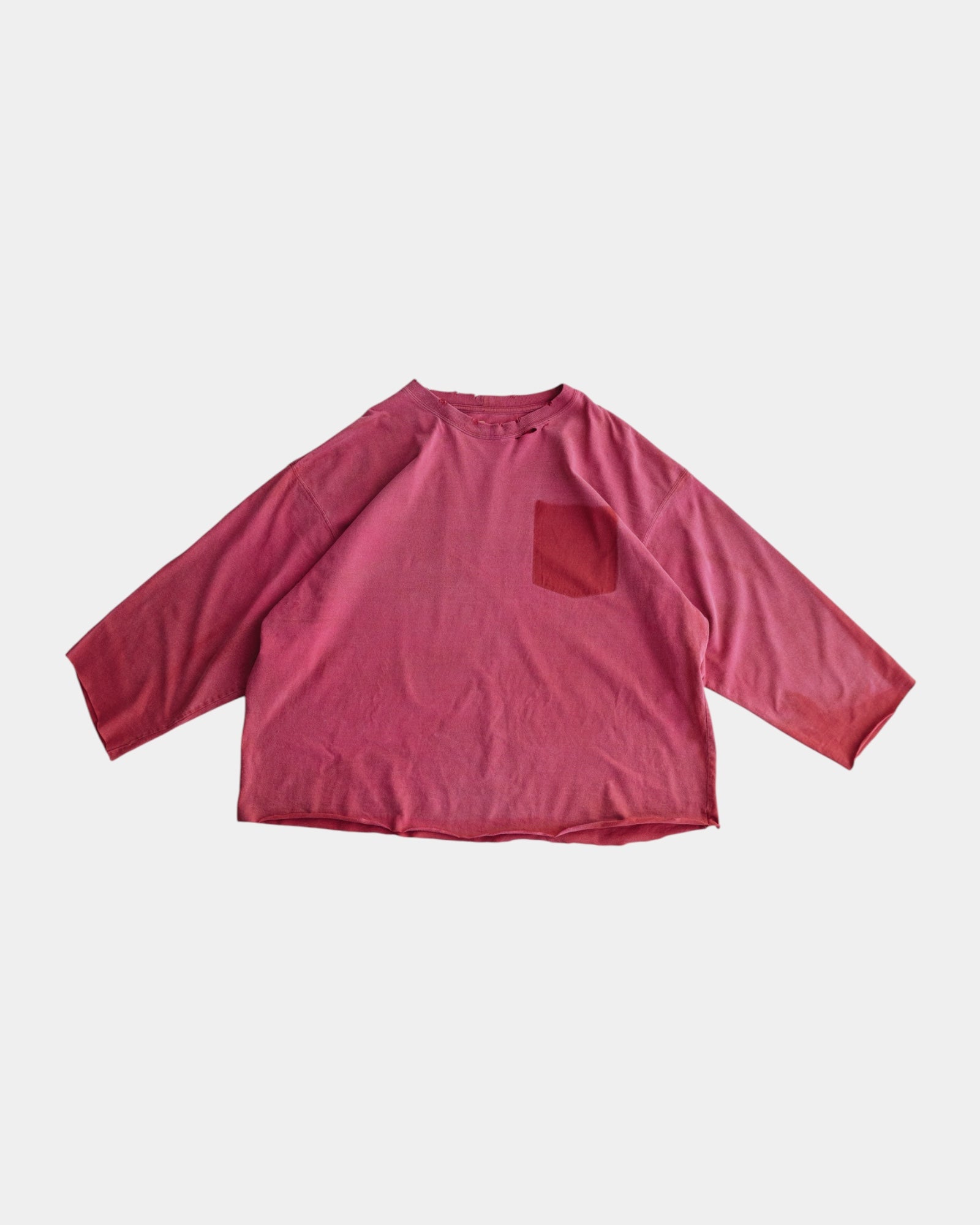 (FIT L) CARHARTT SUN FADED POCKET DISTRESSED LONG SLEEVE