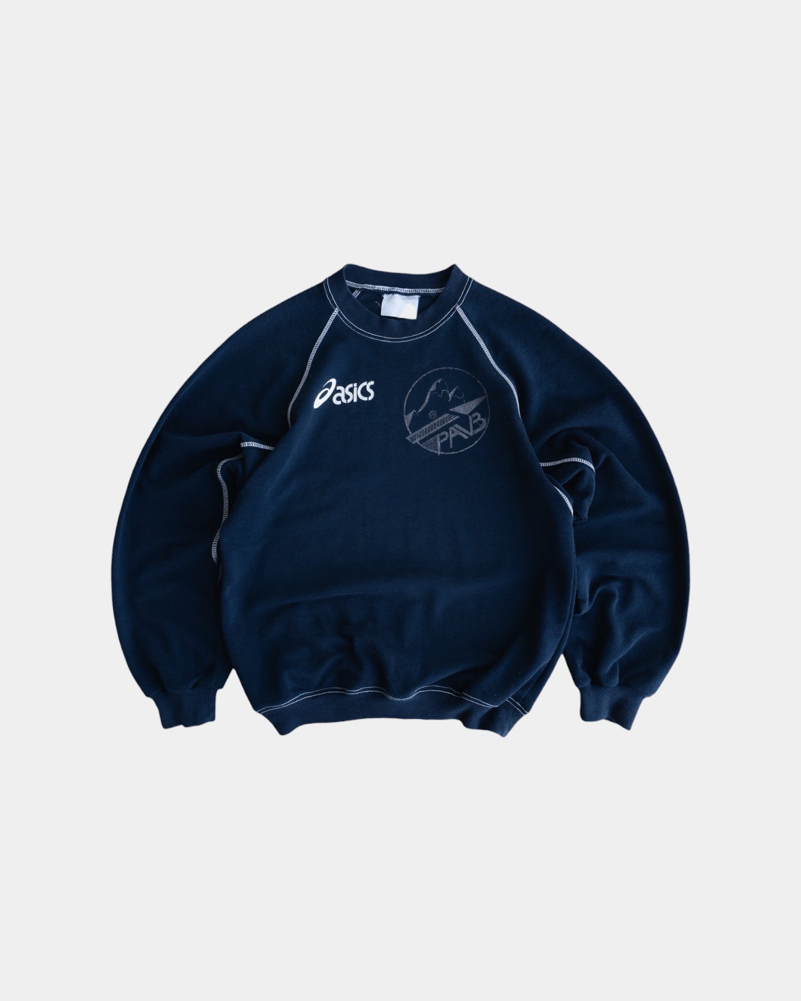 (M) 90’S VINTAGE BOXY ASICS CREWNECK