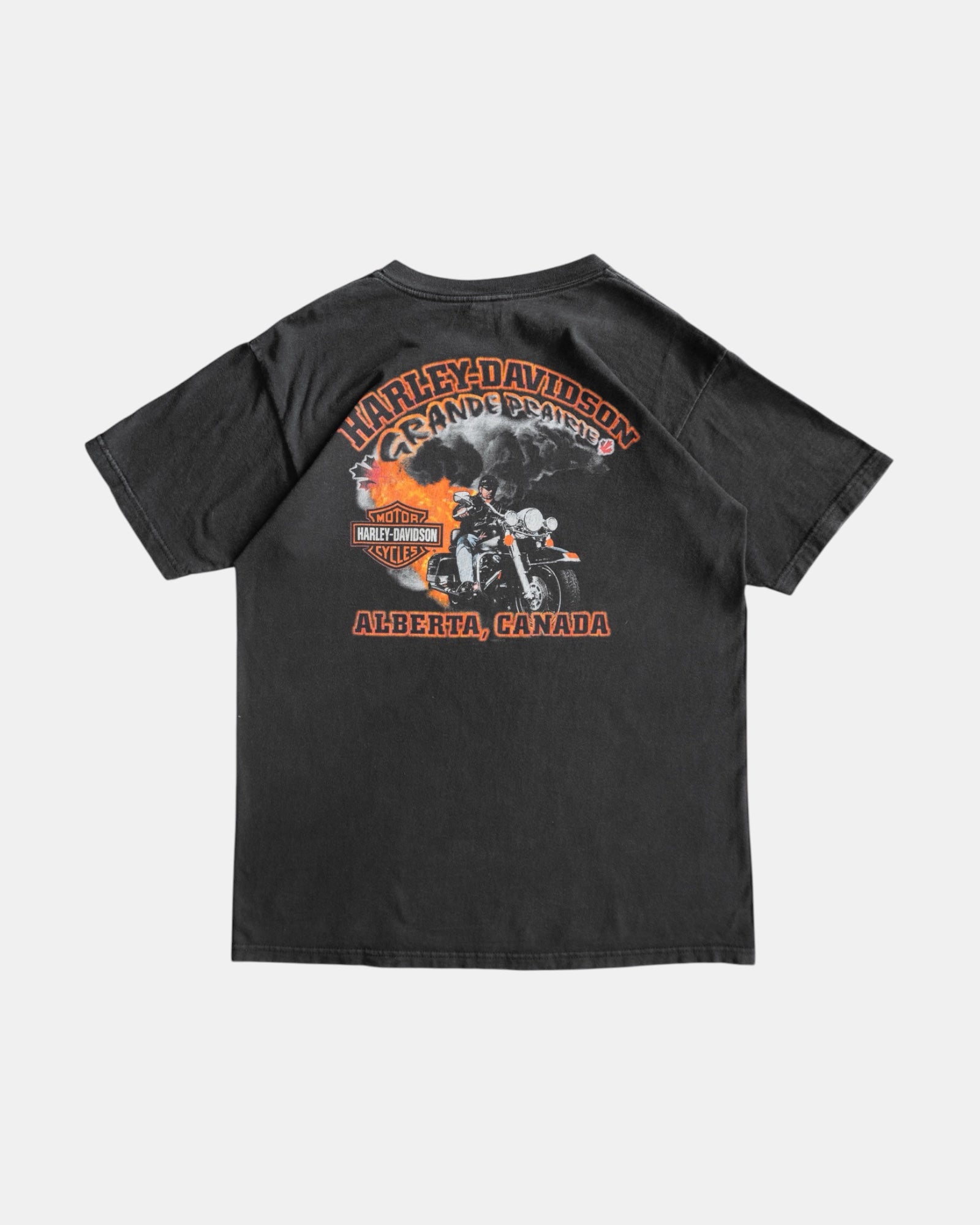 (L) VINTAGE HARLEY DAVIDSON ALBERTA, CANADÁ MOTORCYCLE TEE