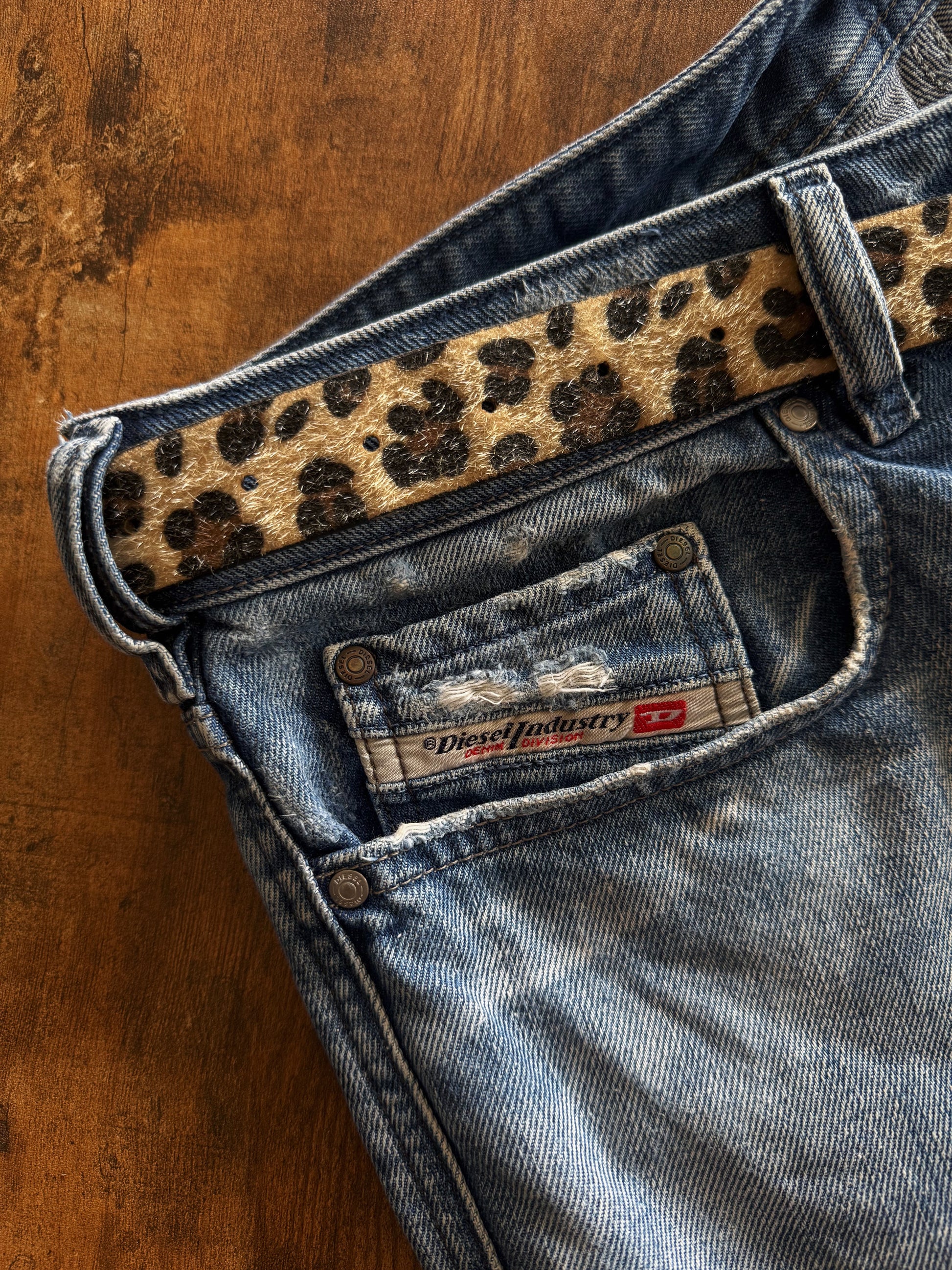 VINTAGE DIESEL DENIM FLARED JEANS - 33x32