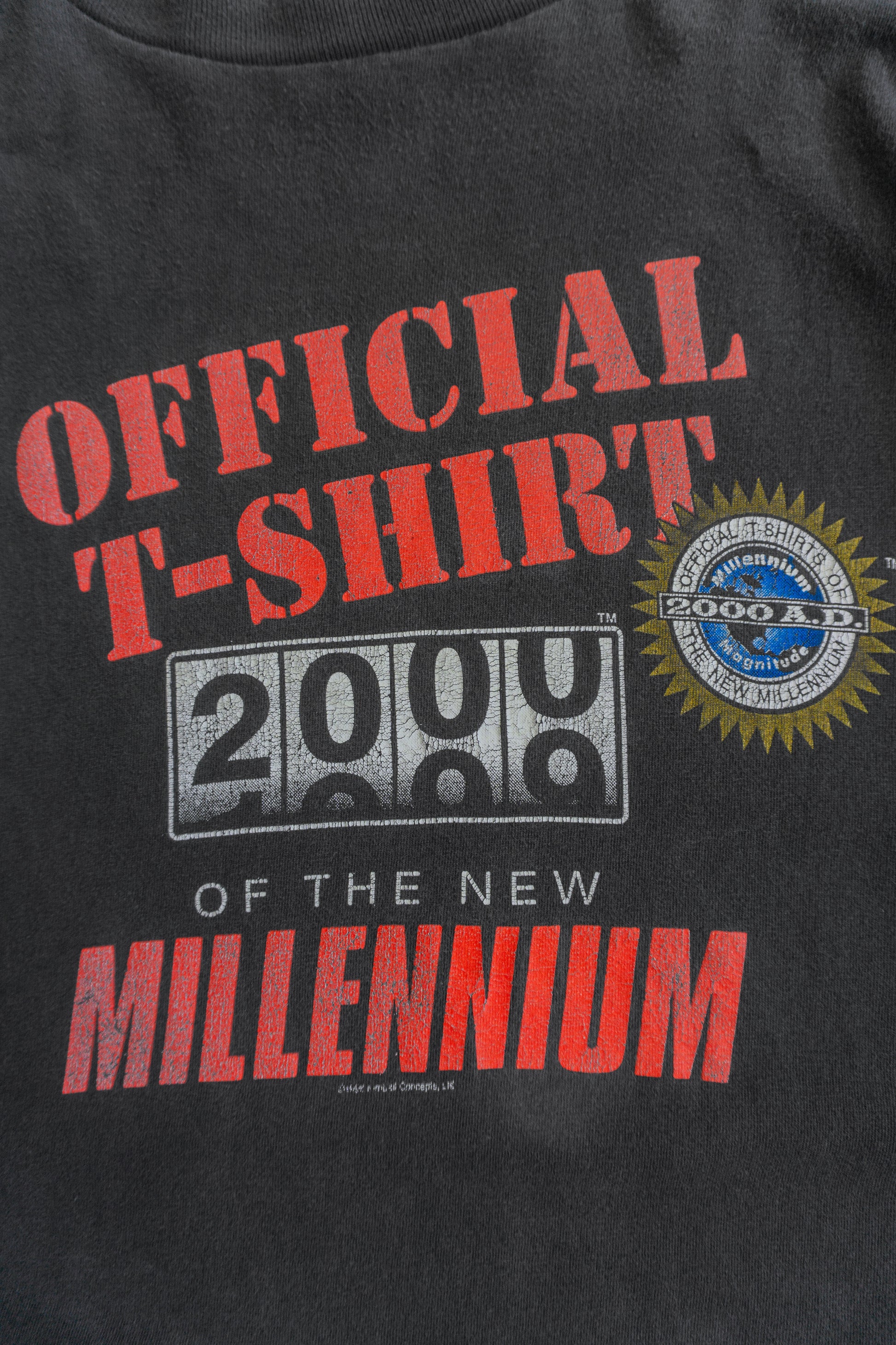 (L) 1998 VINTAGE OFFICIAL T SHIRT 2000 OF THE NEW MILLENNIUM TEE
