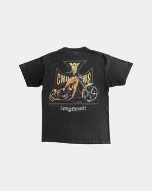 (M) VINTAGE WEST COAST CHOPPERS CROSS FADED TEE
