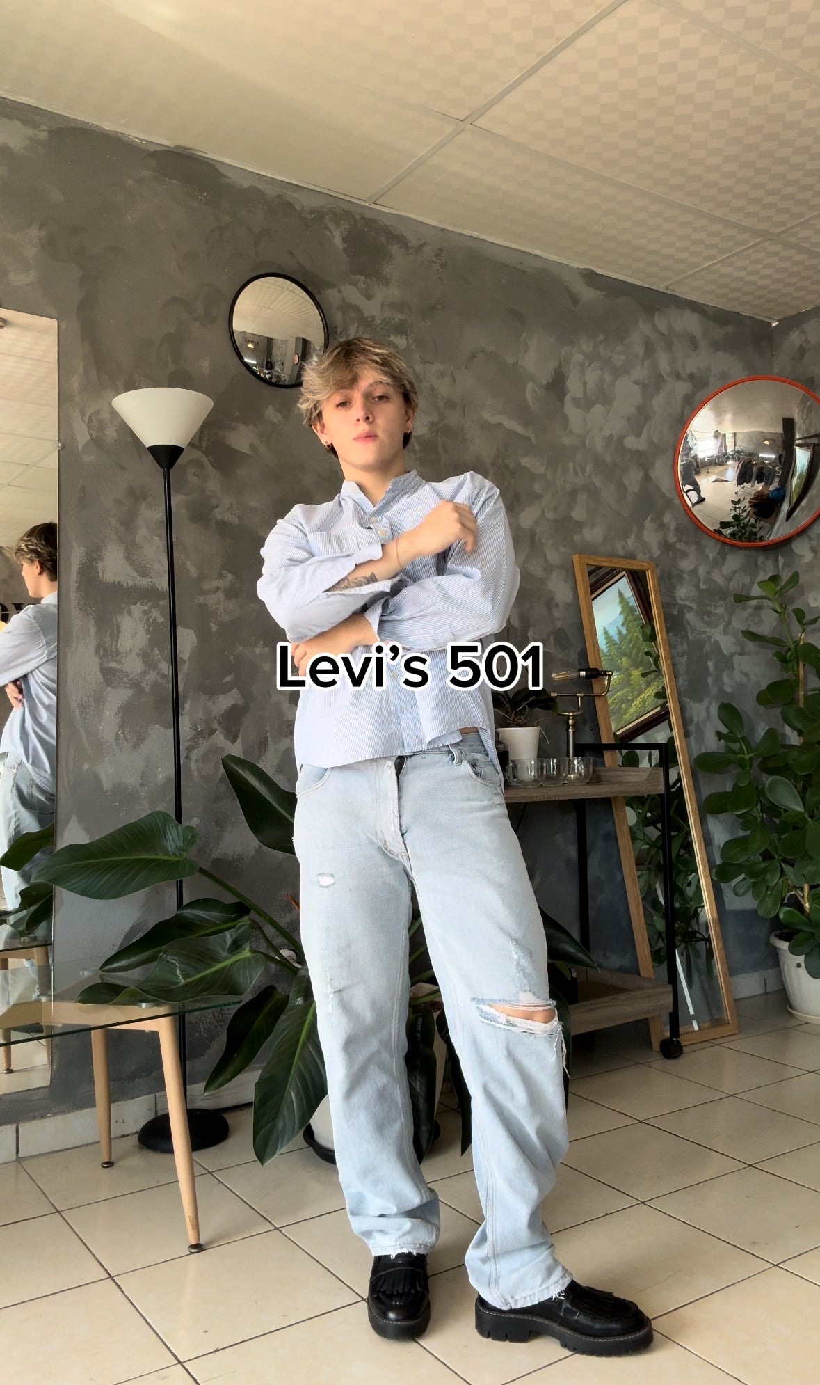 90’S VINTAGE 501 LEVIS FADED DENIM PANTS