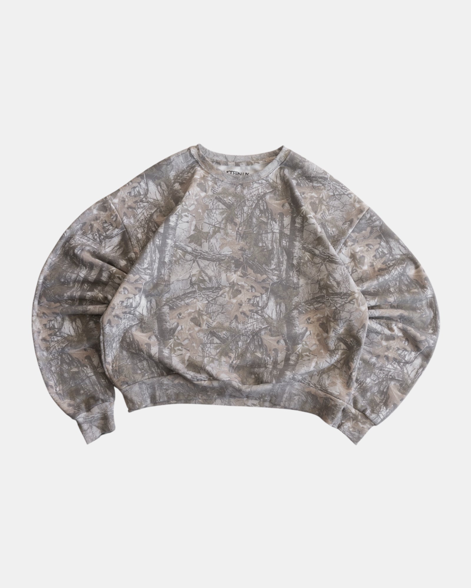 (BOXY L) CAMO TYPE REALTREE CREWNECK