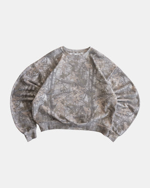 (BOXY L) CAMO TYPE REALTREE CREWNECK
