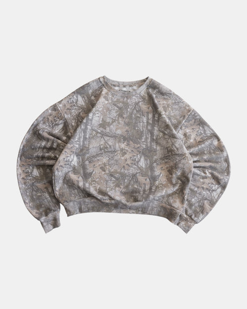 (BOXY L) CAMO TYPE REALTREE CREWNECK
