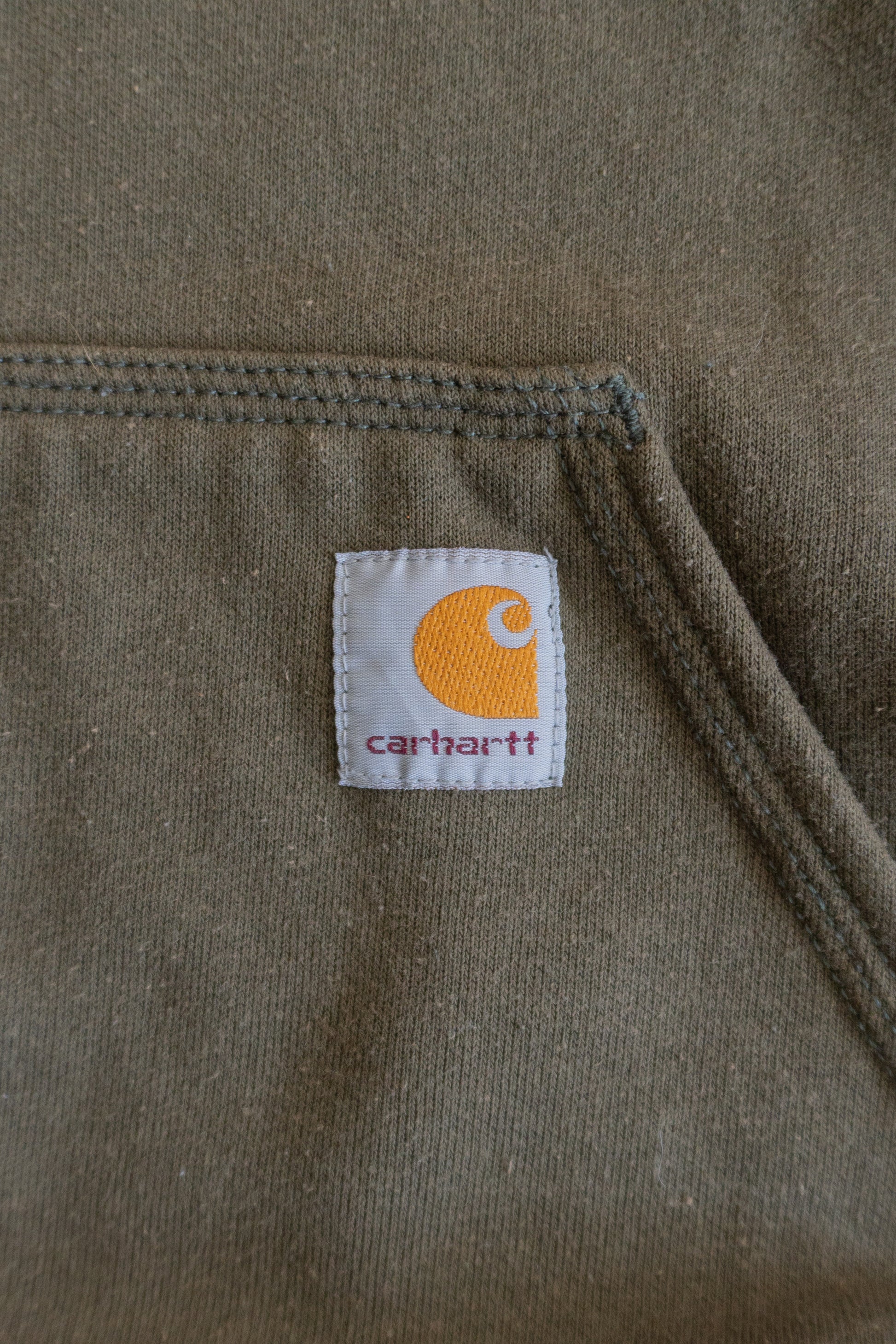 (S/M) CARHARTT OLIVE GREEN HOODIE