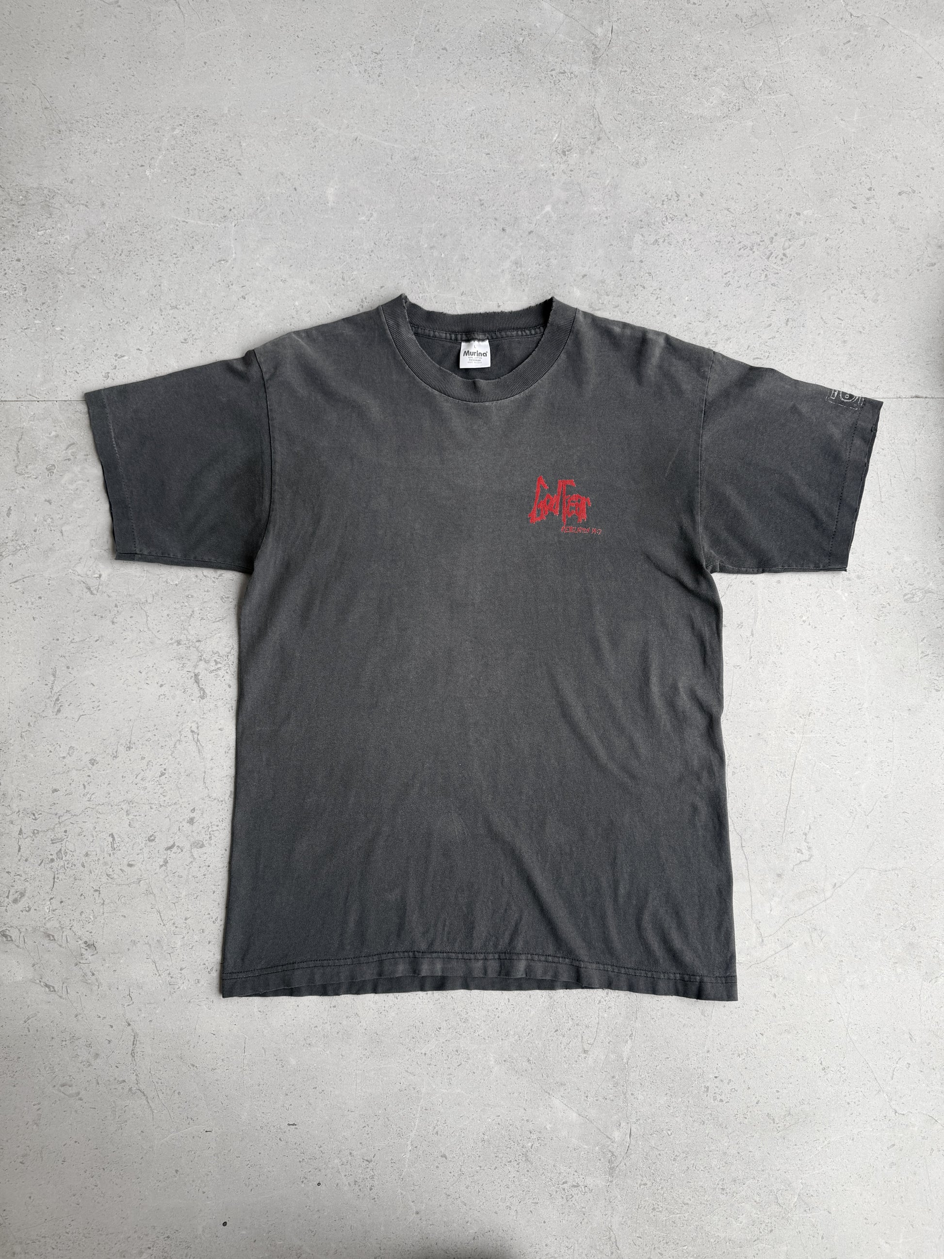 (L) VINTAGE GOD FEAR SUN FADED TEE