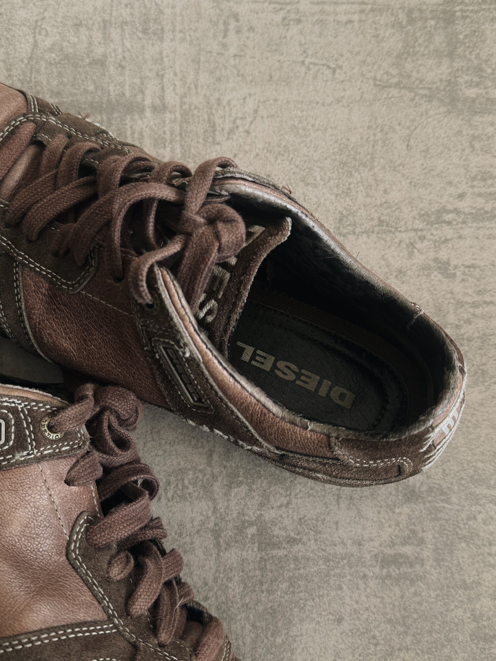 VINTAGE DIESEL LEATHER SHOES - 40