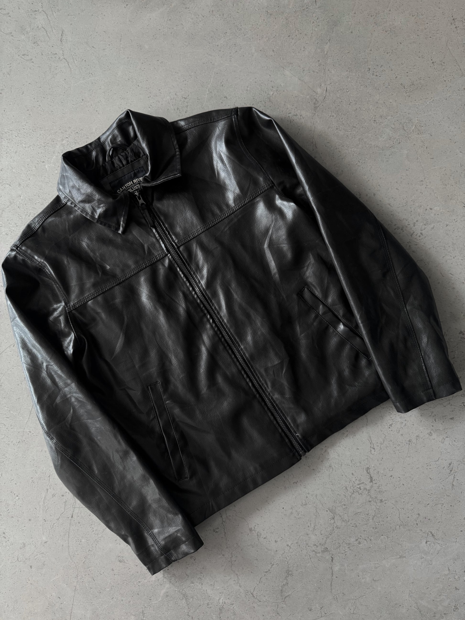 (M) CANYON RIVER LEATHER JACKET