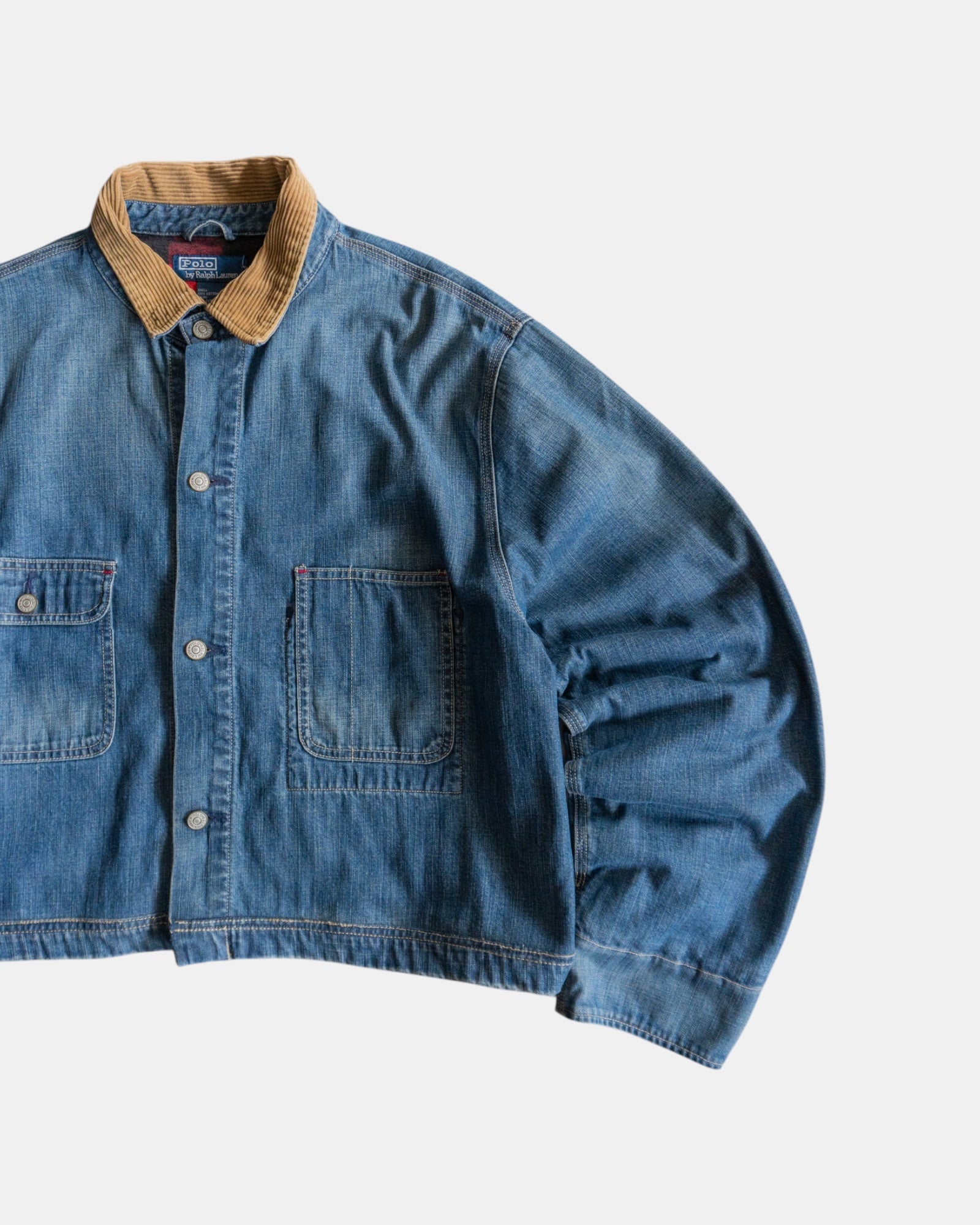 (BOXY L) 90’S VINTAGE POLO RALPH LAUREN DENIM JACKET
