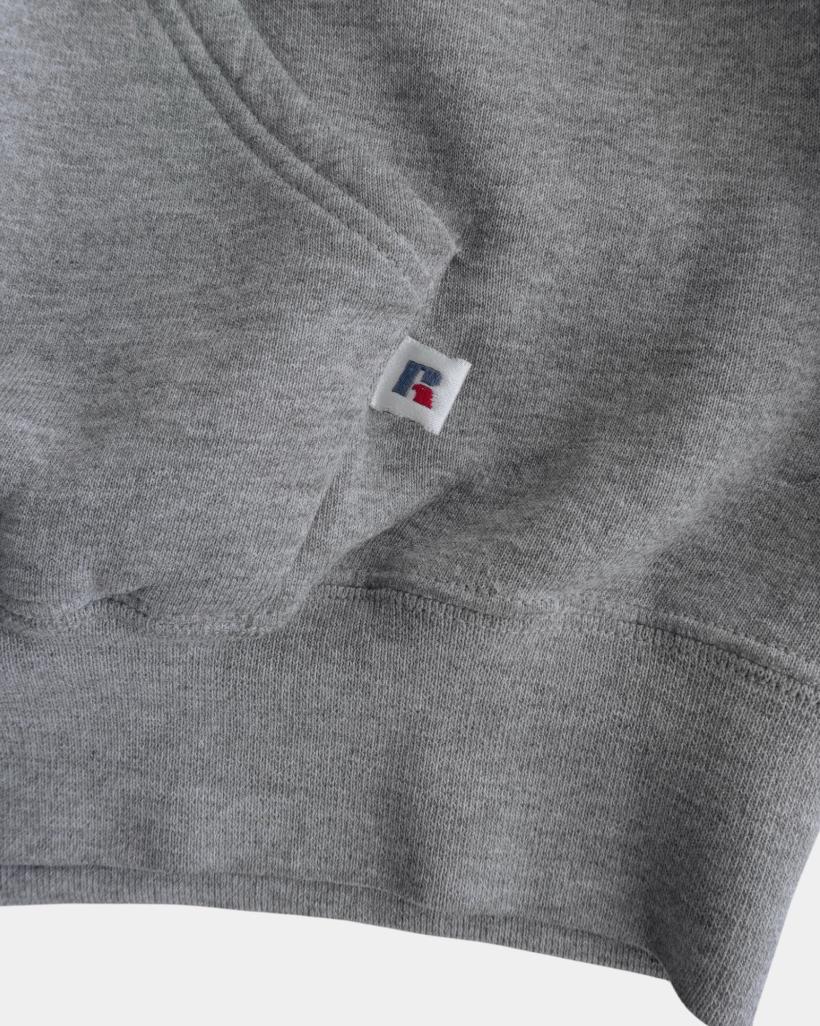 (BOXY L) 90’S VINTAGE RUSSELL MADE IN USA GRAY HOODIE