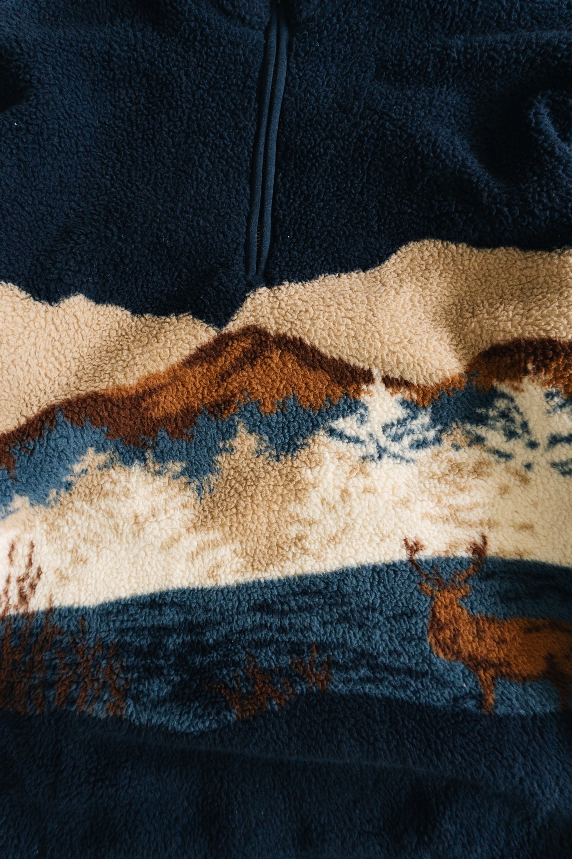 (M) SHERPA PULLOVER QUARTER ZIP BEAR