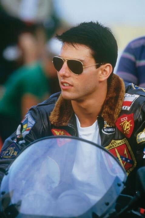(L) RARE VINTAGE AVIREX LEATHER TYPE G-1 TOP GUN JACKET