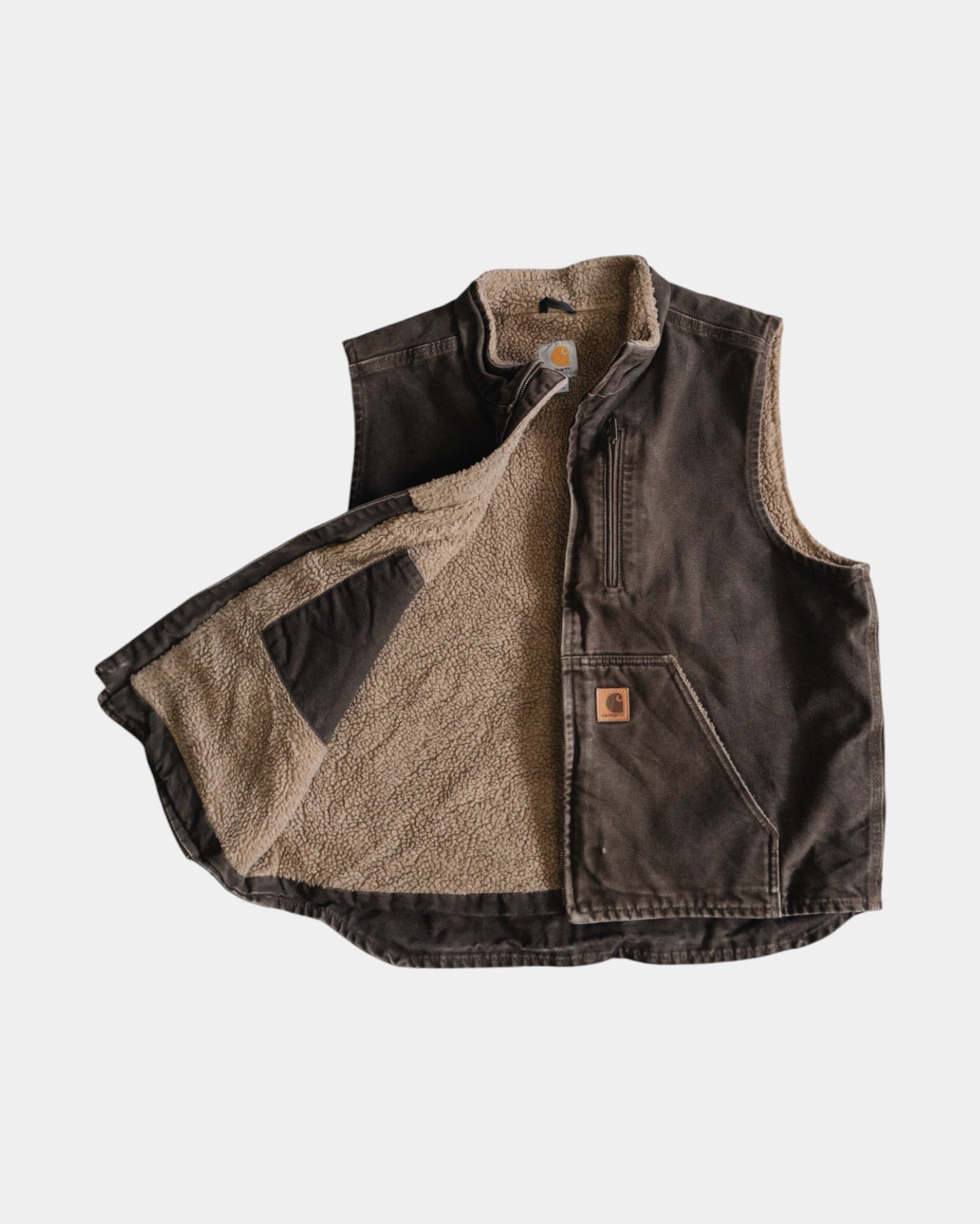 (L) VINTAGE CARHARTT SHERPA VEST