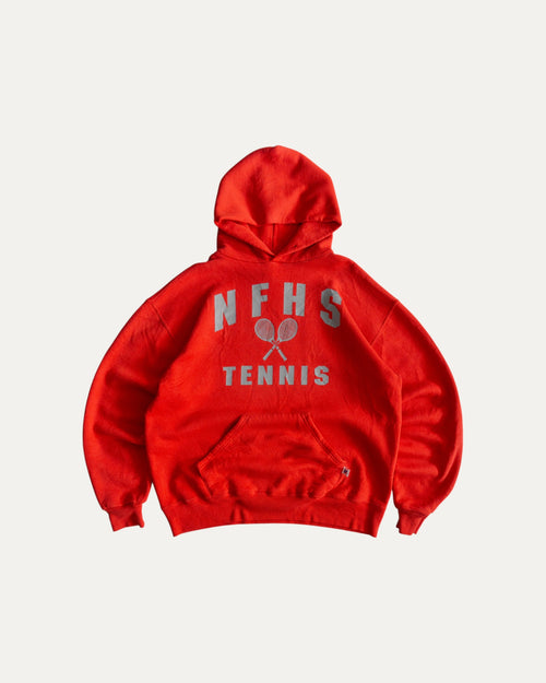 (BOXY L) 00’S VINTAGE RUSSELL TENNIS HOODIE