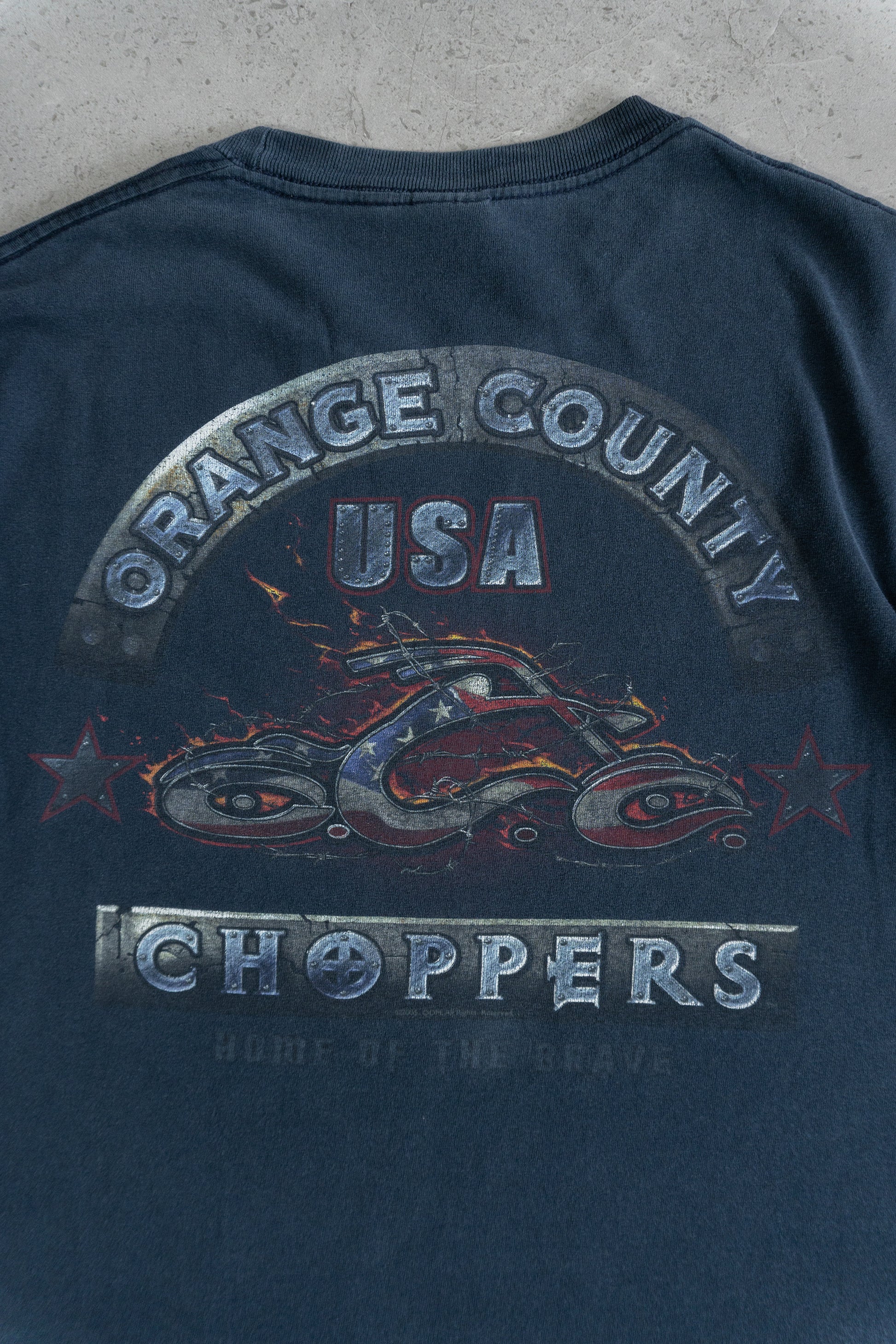 (BOXY M) VINTAGE ORANGE COUNTY CHOPPERS FADED TEE