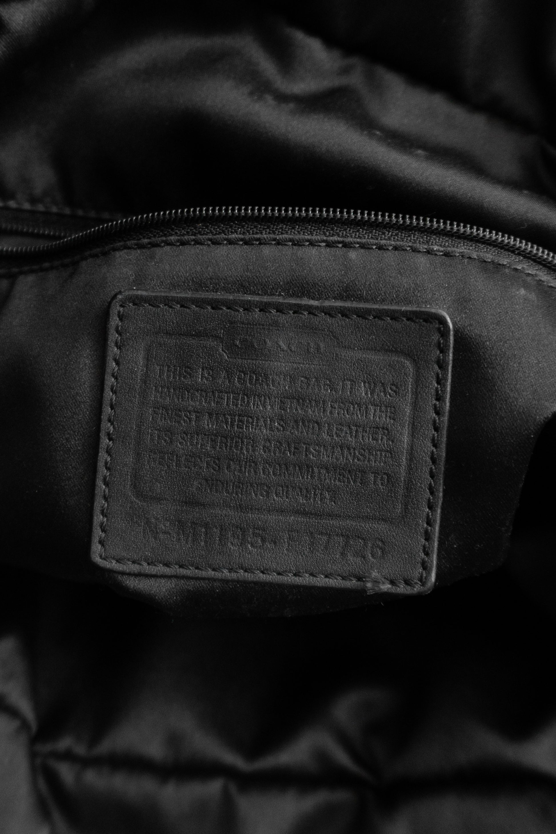 VINTAGE COACH LEATHER BAG