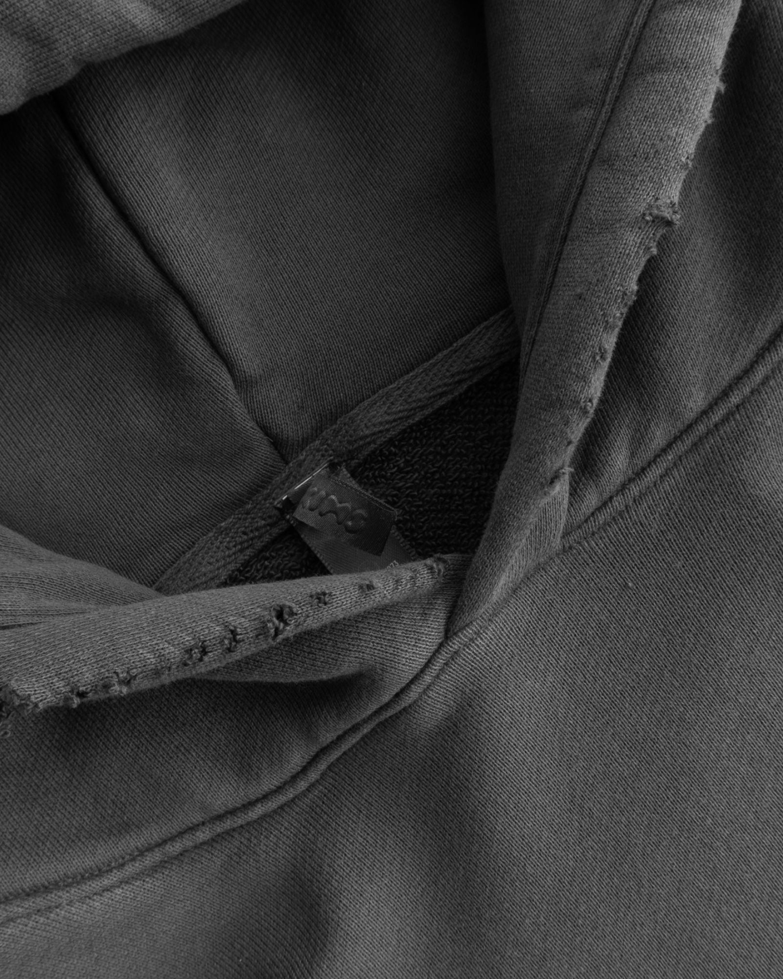 (S) DISTRESSED GRAY HOODIE