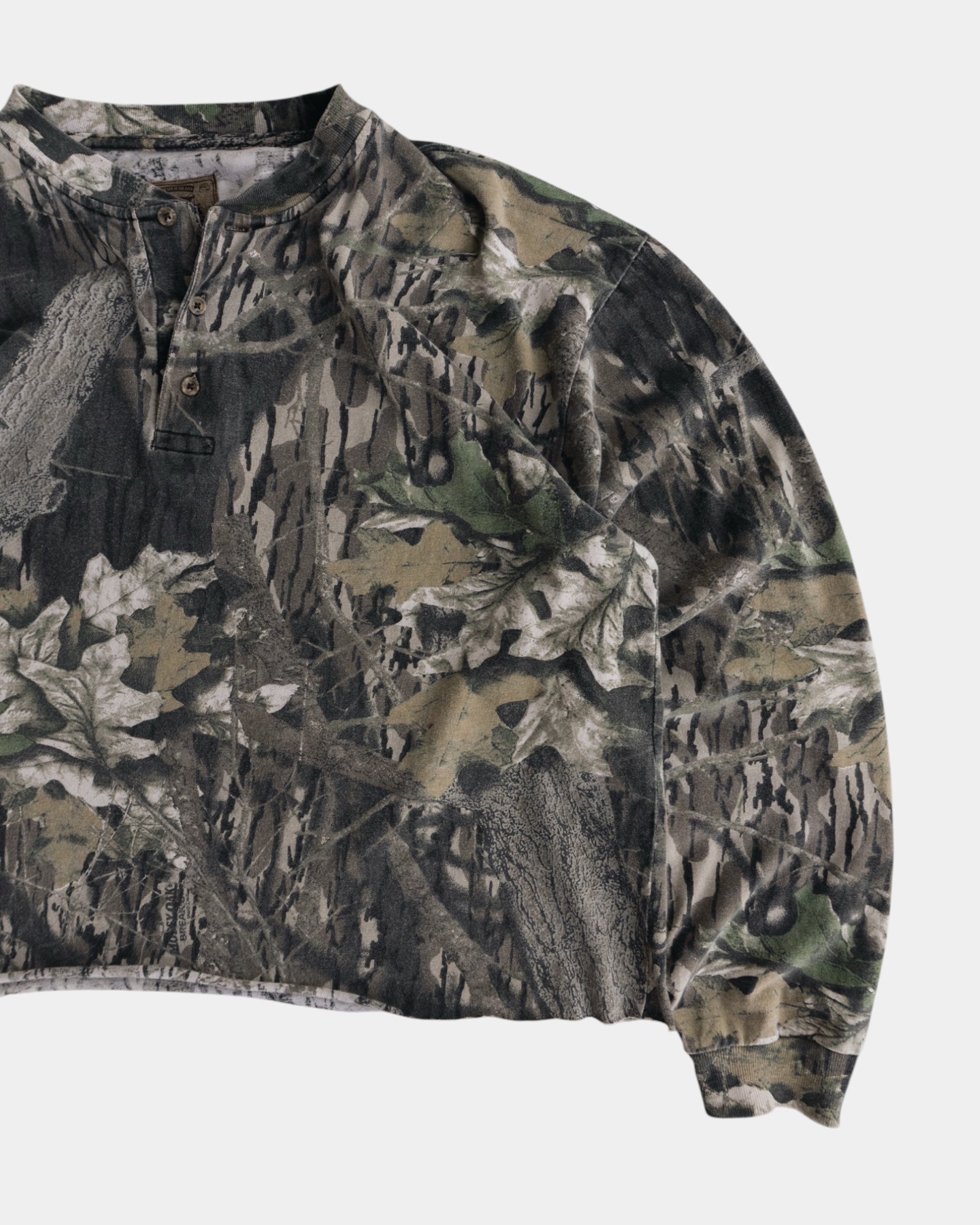 (M) 90’S VINTAGE REALTREE HENLEY LONG SLEEVE