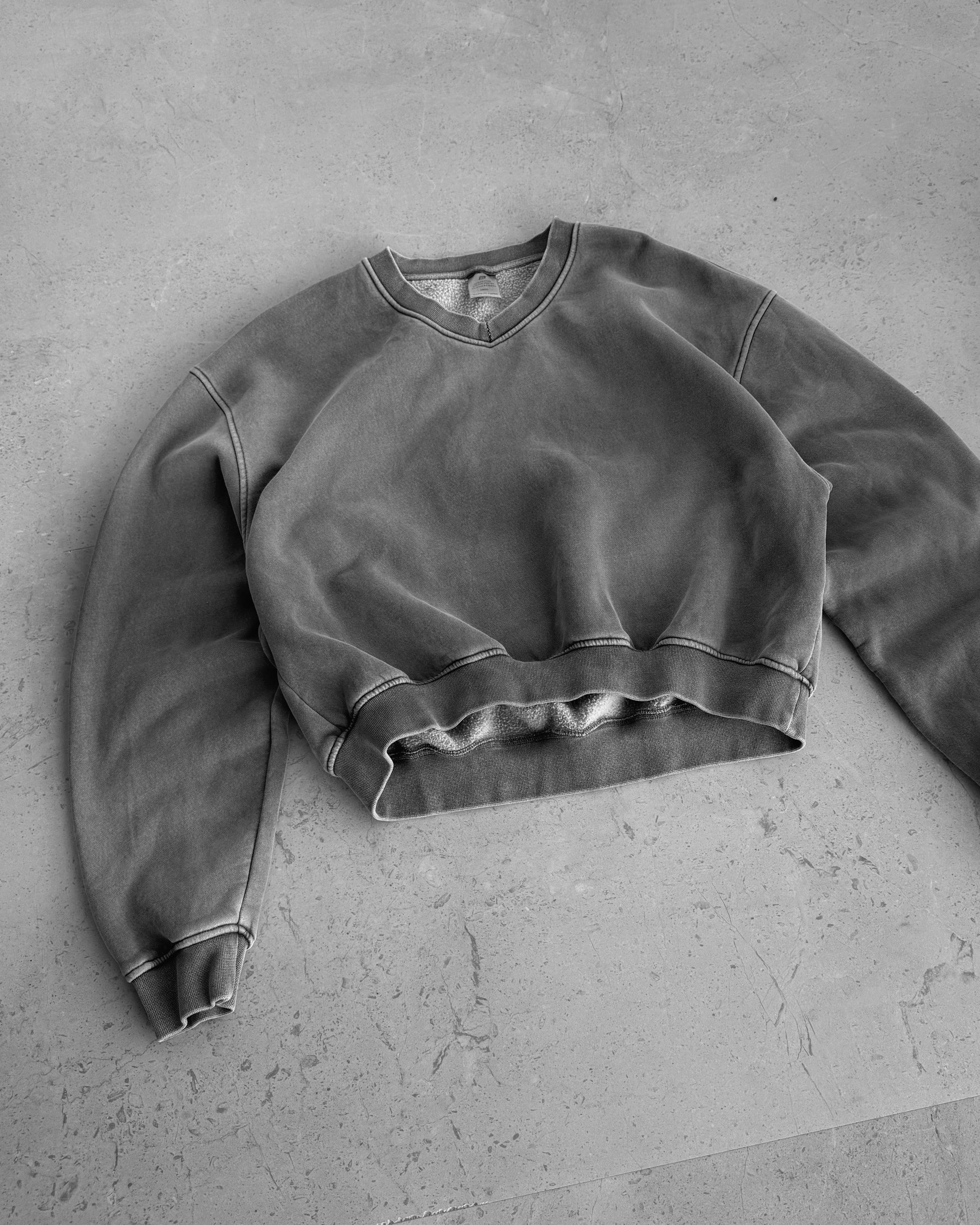 (BOXY L) VINTAGE SUN FADED BOXY CREWNECK