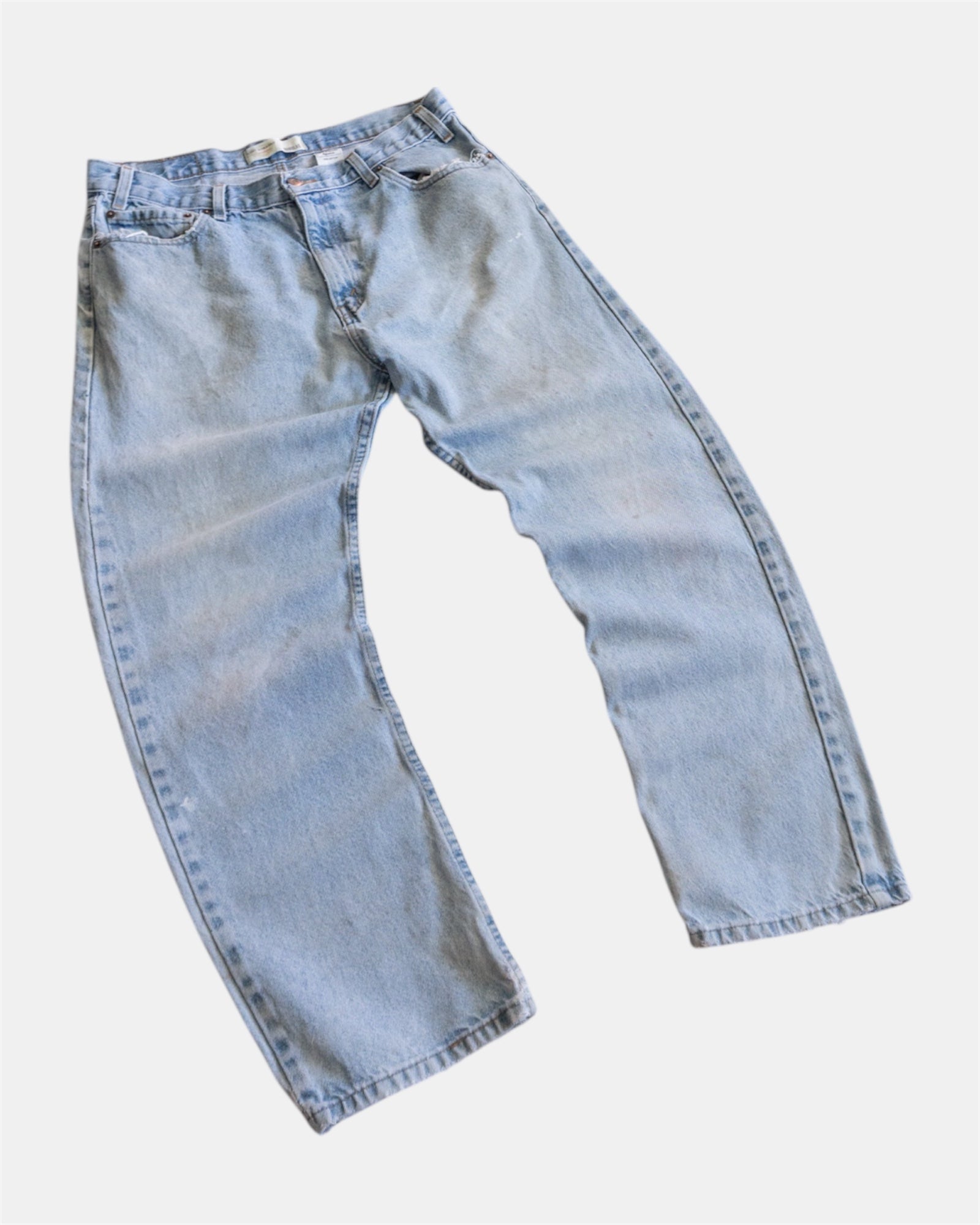 VINTAGE LEVIS STRAUSS WASHED DENIM PANTS - 36x30