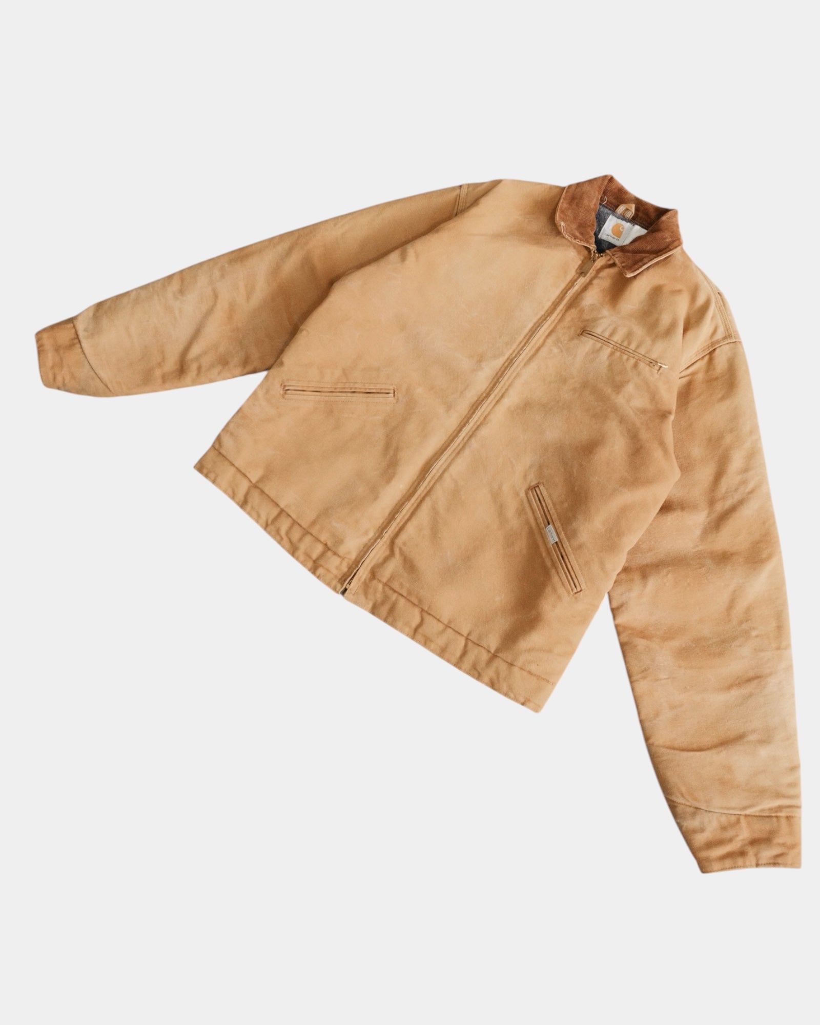 (L/XL) VINTAGE CARHARTT DETROIT SUN FADED JACKET