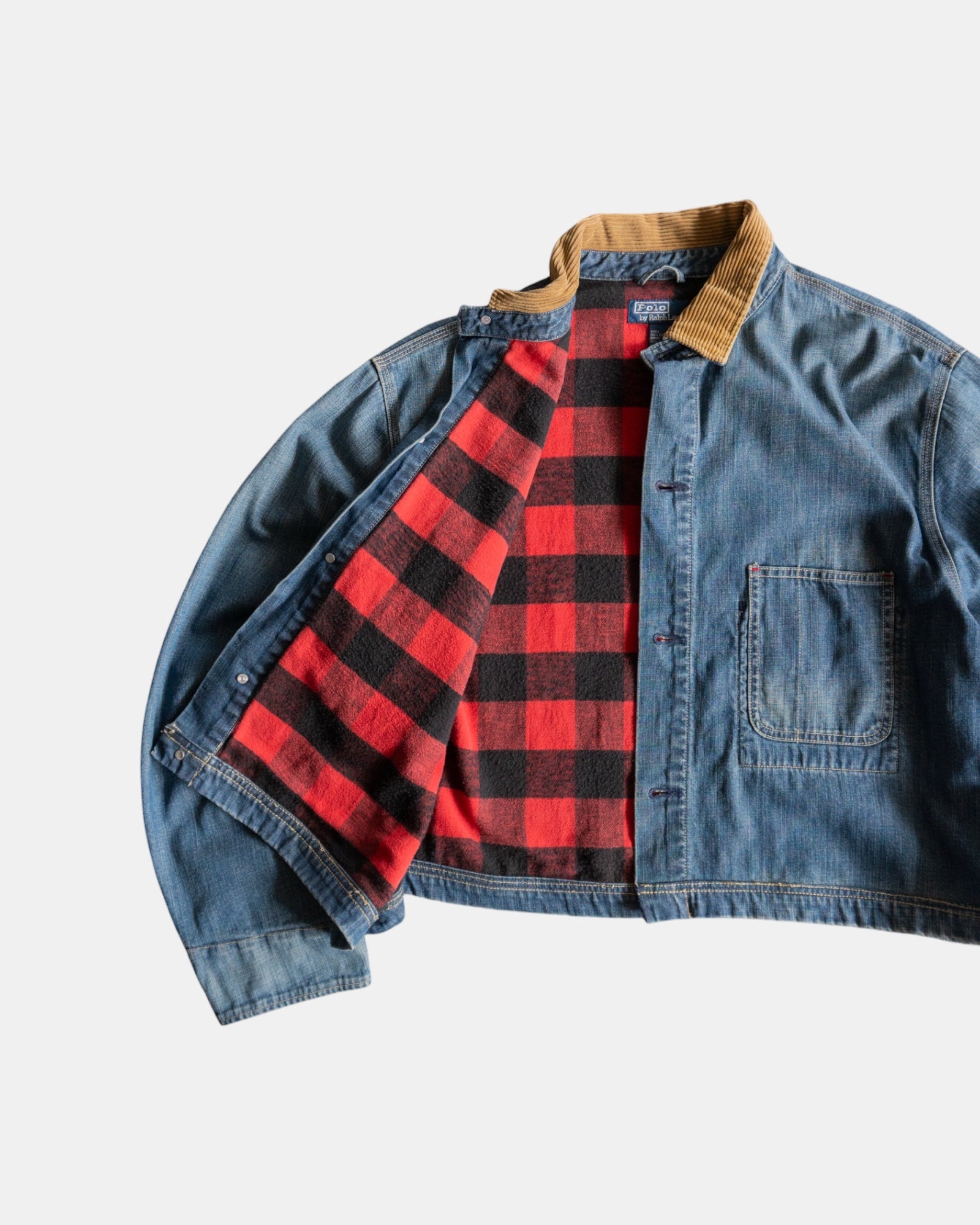 (BOXY L) 90’S VINTAGE POLO RALPH LAUREN DENIM JACKET