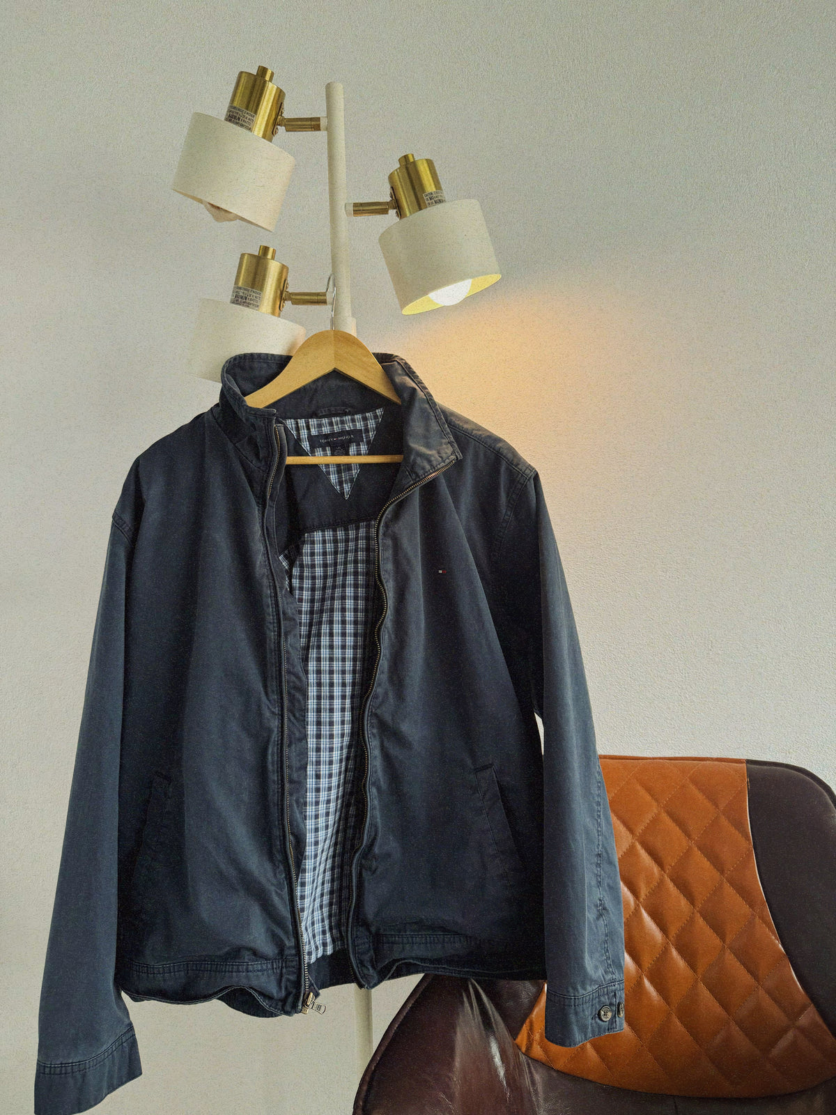 (L) VINTAGE TOMMY HILFIGER HARRINGTON JACKET