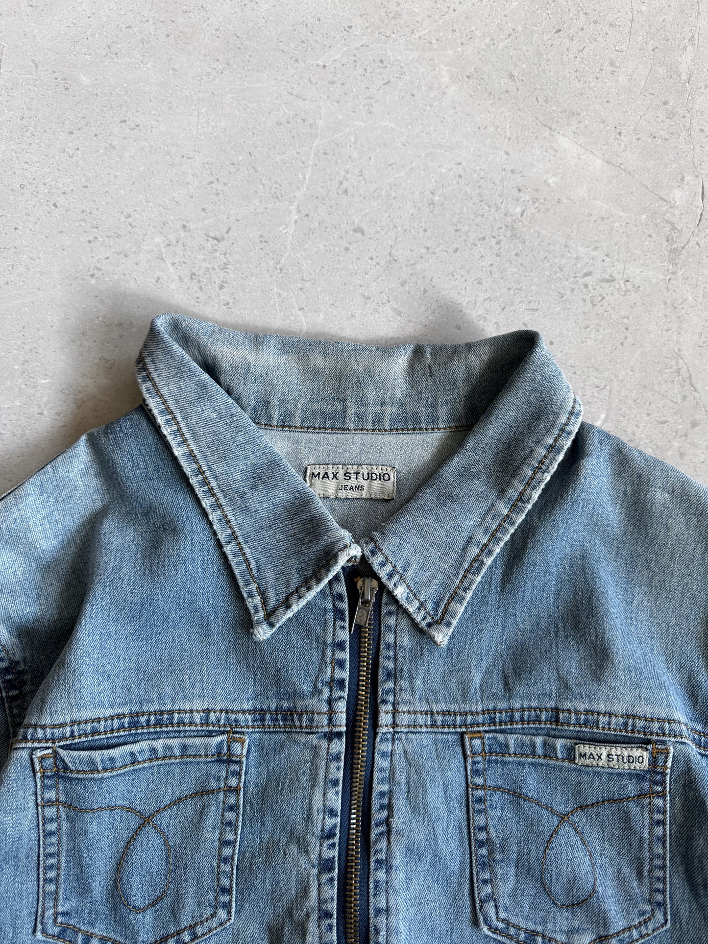 (S) VINTAGE MAX STUDIO JEANS DENIM JACKET