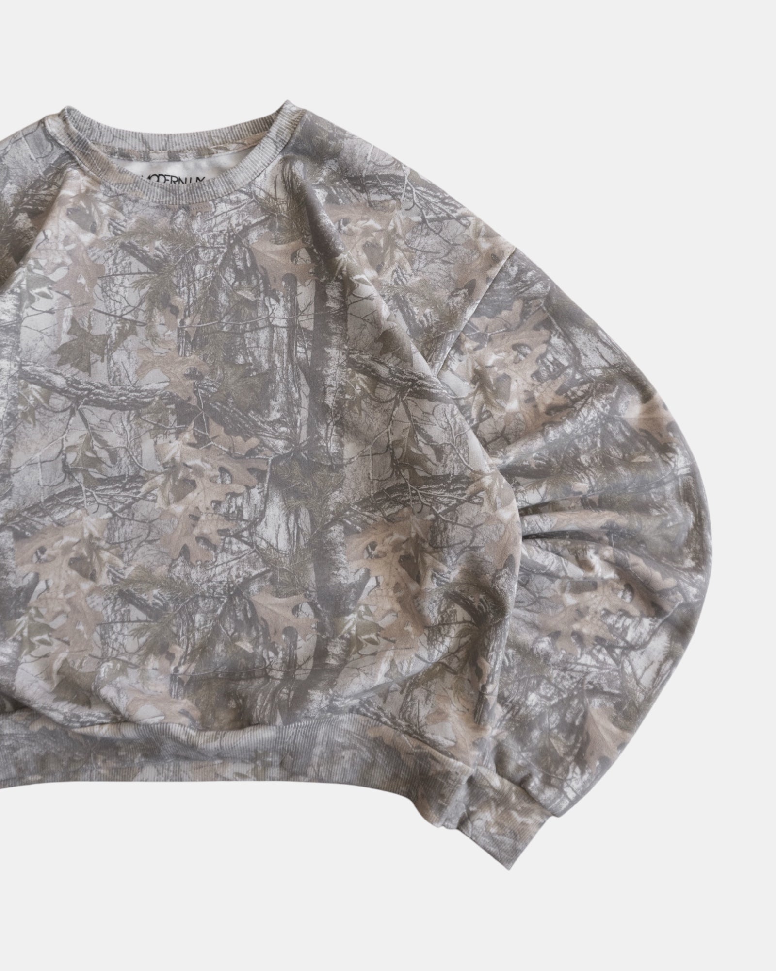 (BOXY L) CAMO TYPE REALTREE CREWNECK