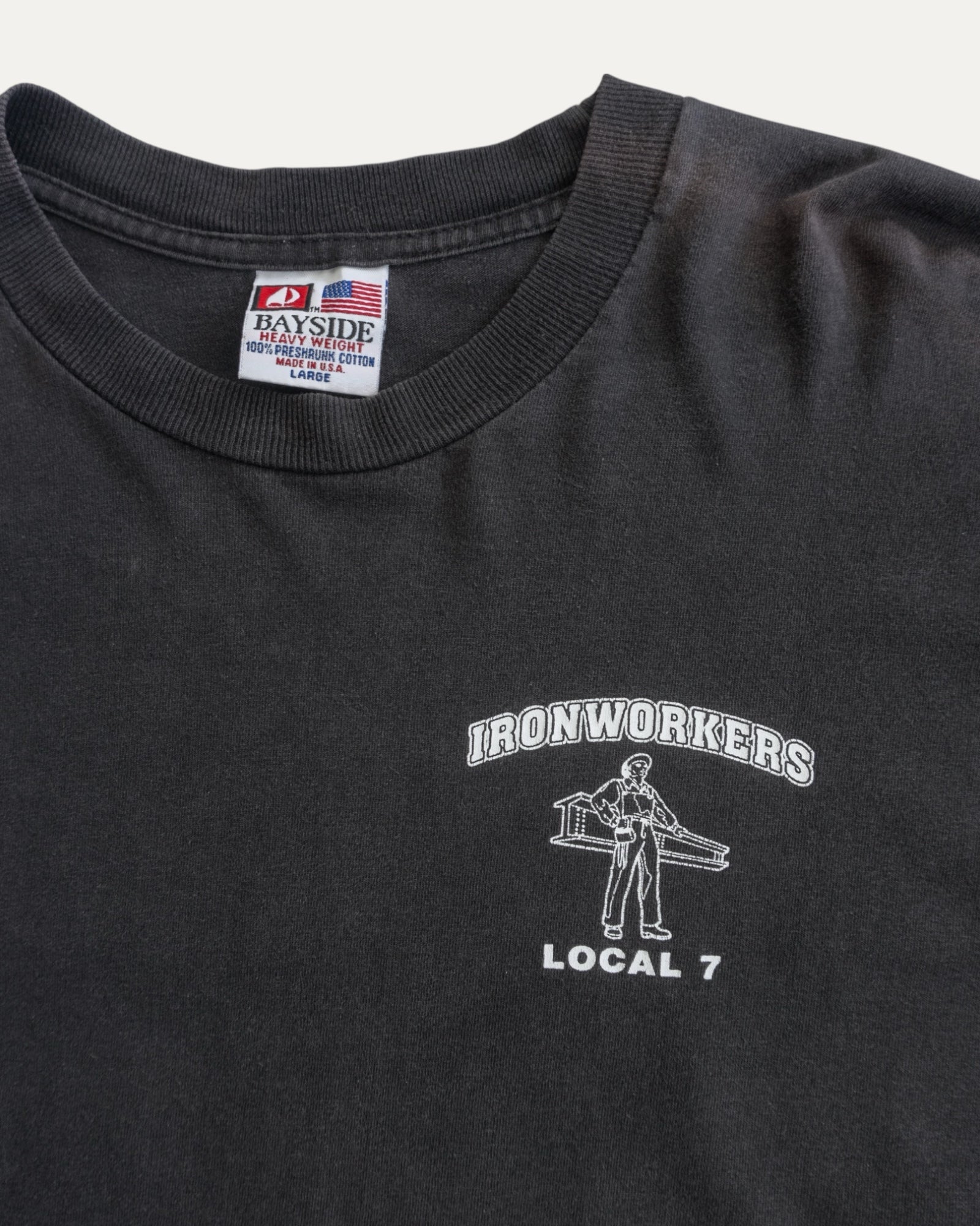 (L) VINTAGE IRONWORKERS TYPE HARLEY LONG SLEEVE