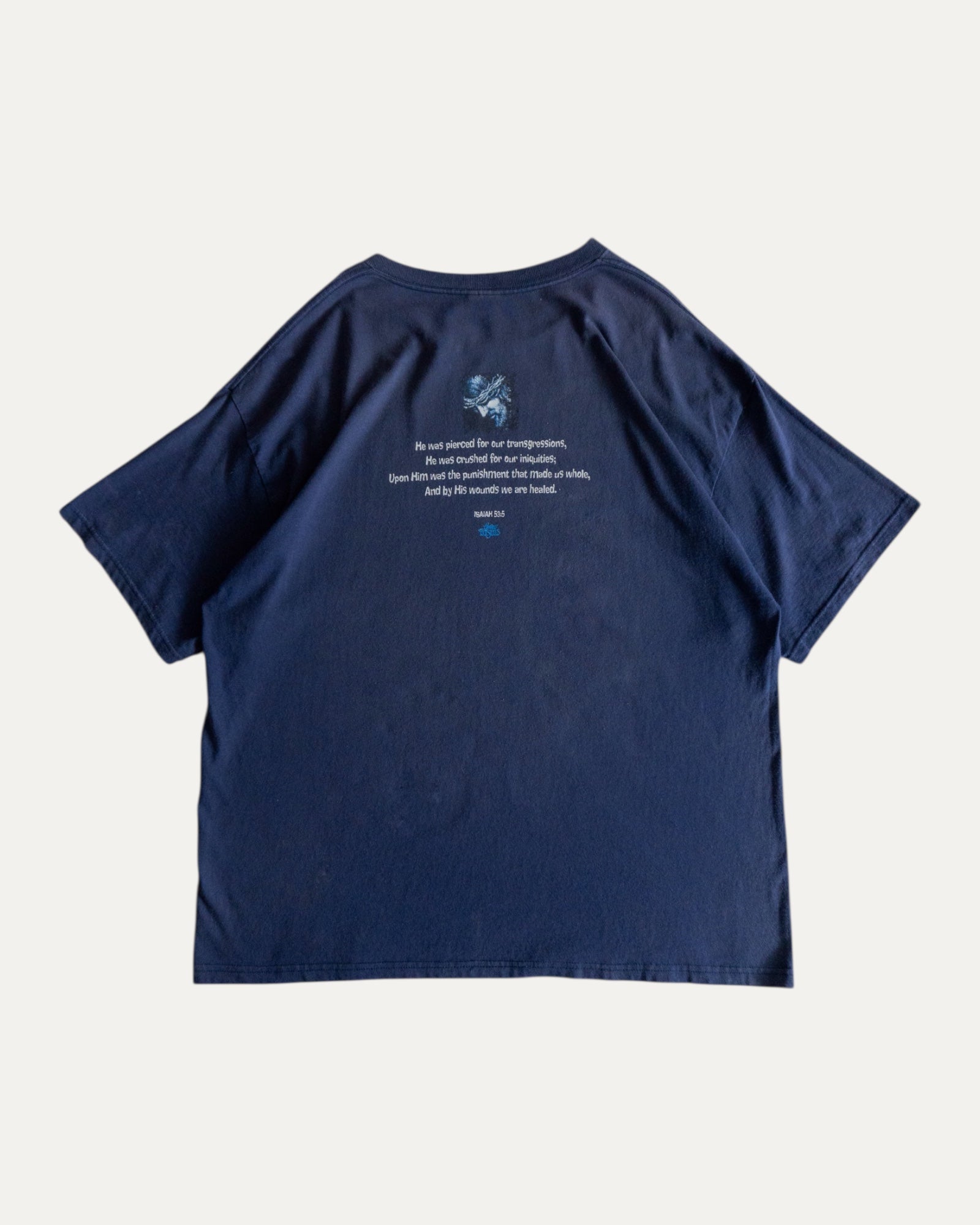 (FIT XL) 90’S VINTAGE JESUS - ISAIAH 53:1 TEE