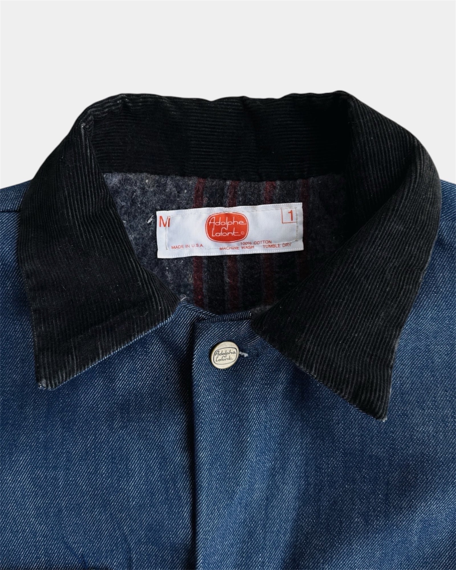 (M) 90’S VINTAGE ADOLPHE LAFONT DETROIT TYPE RAW JACKET