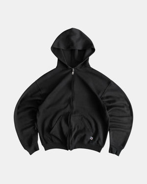 (BOXY M) 2000’S VINTAGE RUSSELL BLANK HOODIE FULL ZIP