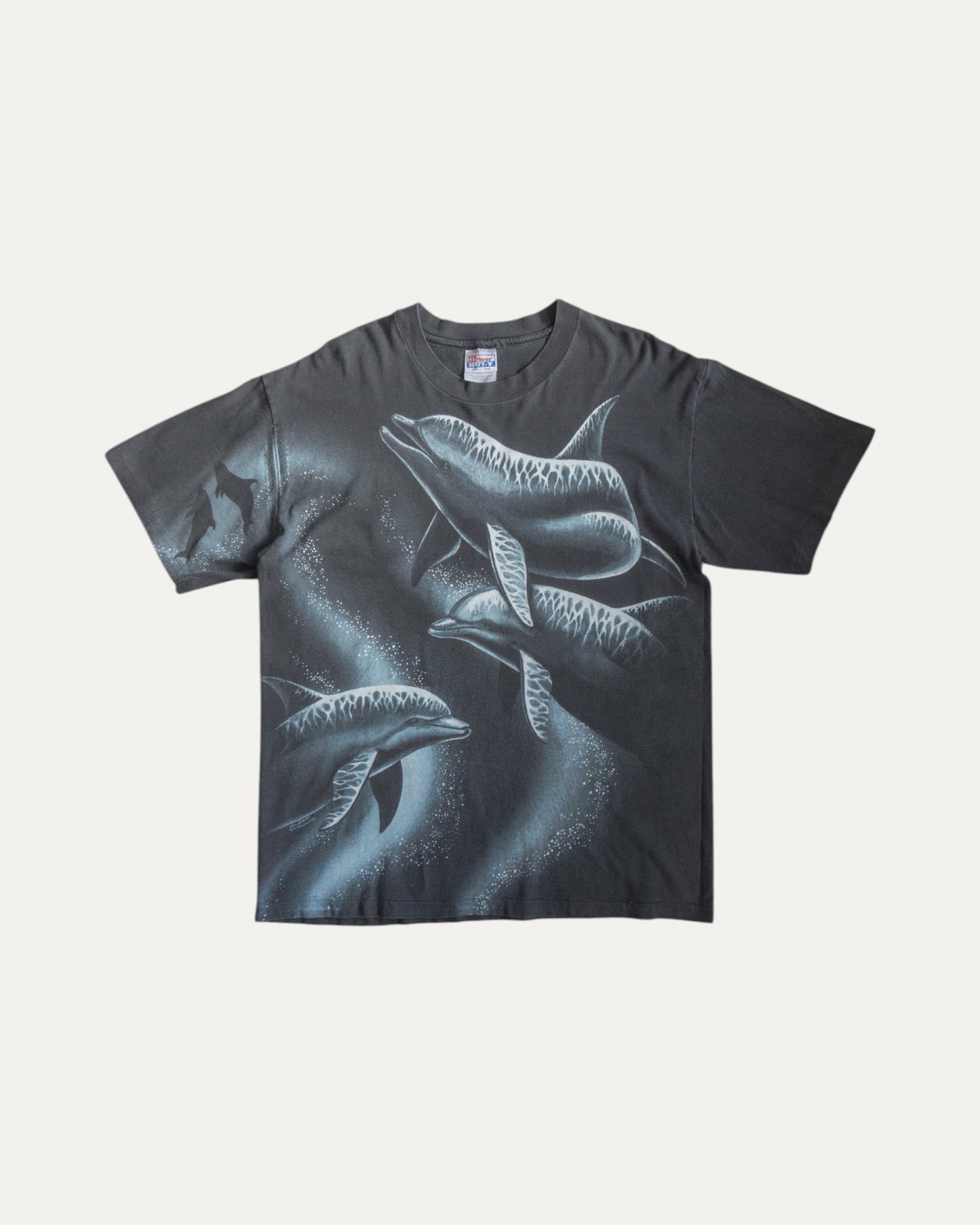 (L) 90’S VINTAGE HÁBITAT HARLEQUIN ART ALL OVER PRINT TEE