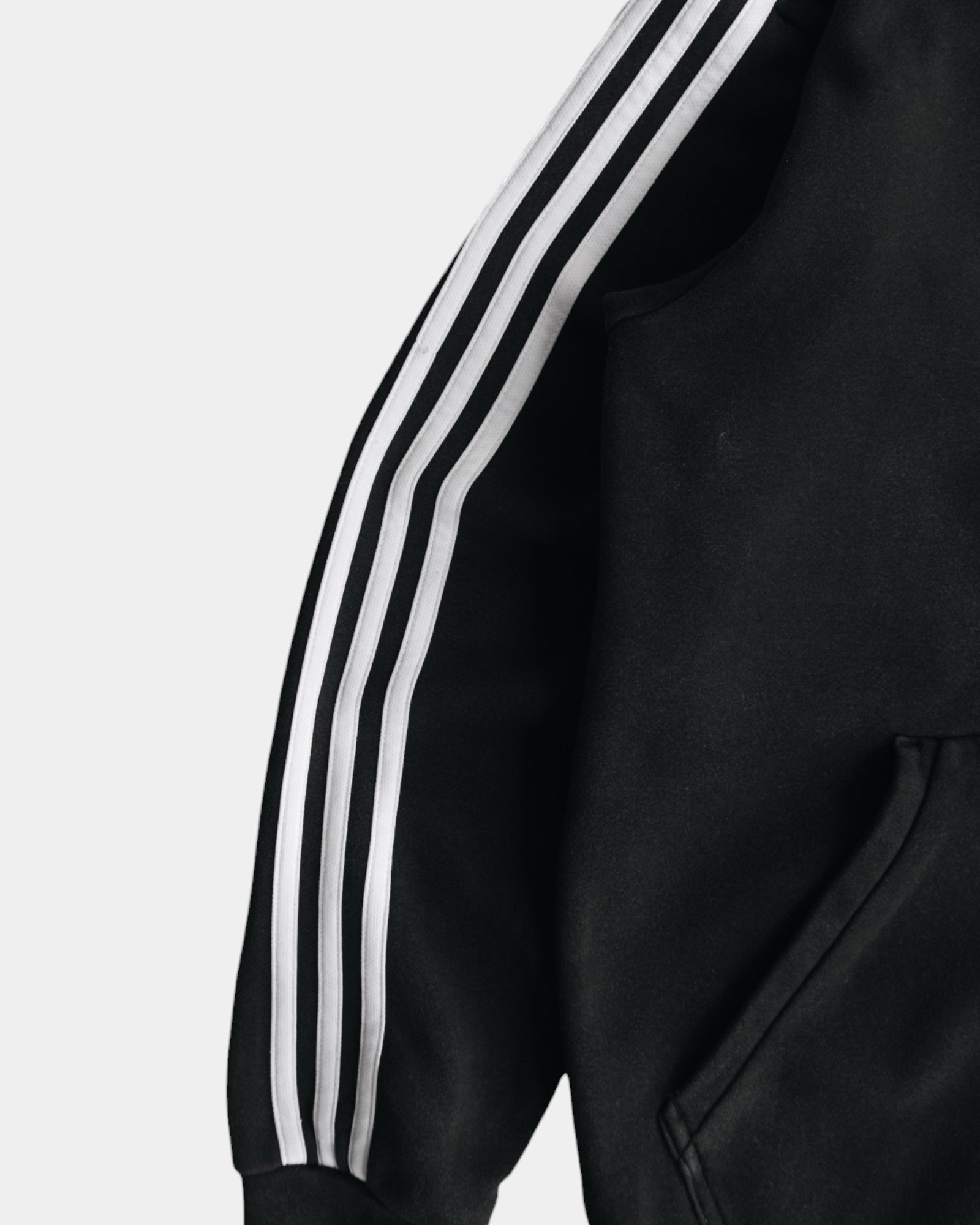 (S/M) ADIDAS BLACK HOODIE FULL ZIP