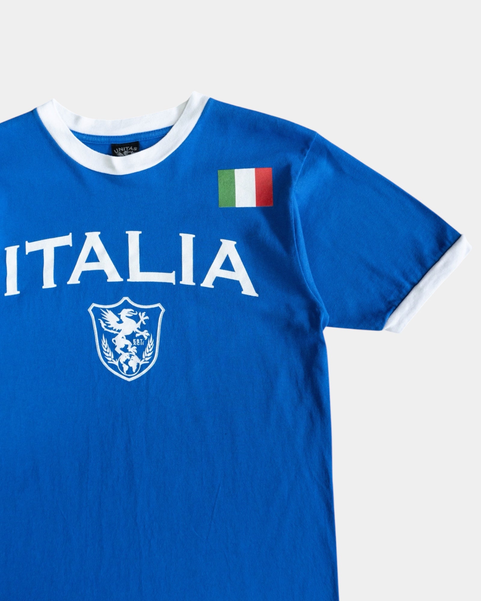 (S/M) VINTAGE ITALIA RINGER TEE