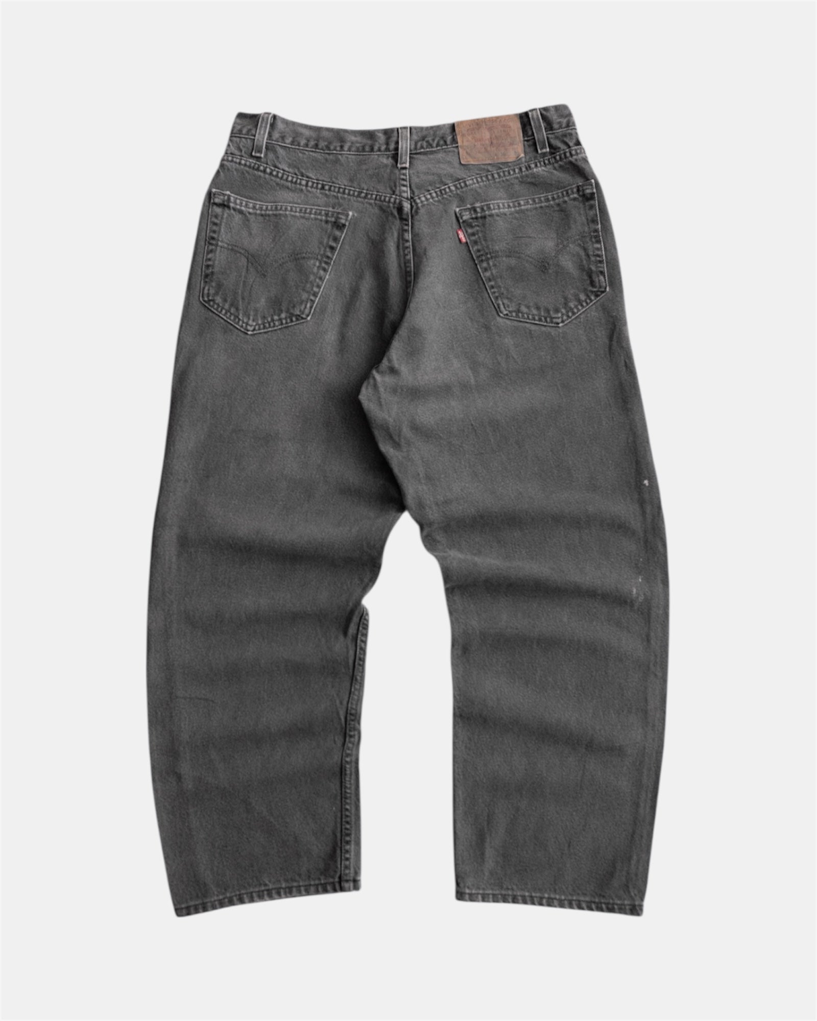90’S VINTAGE LEVIS BAGGY GRAY FADED PANTS - 36x30