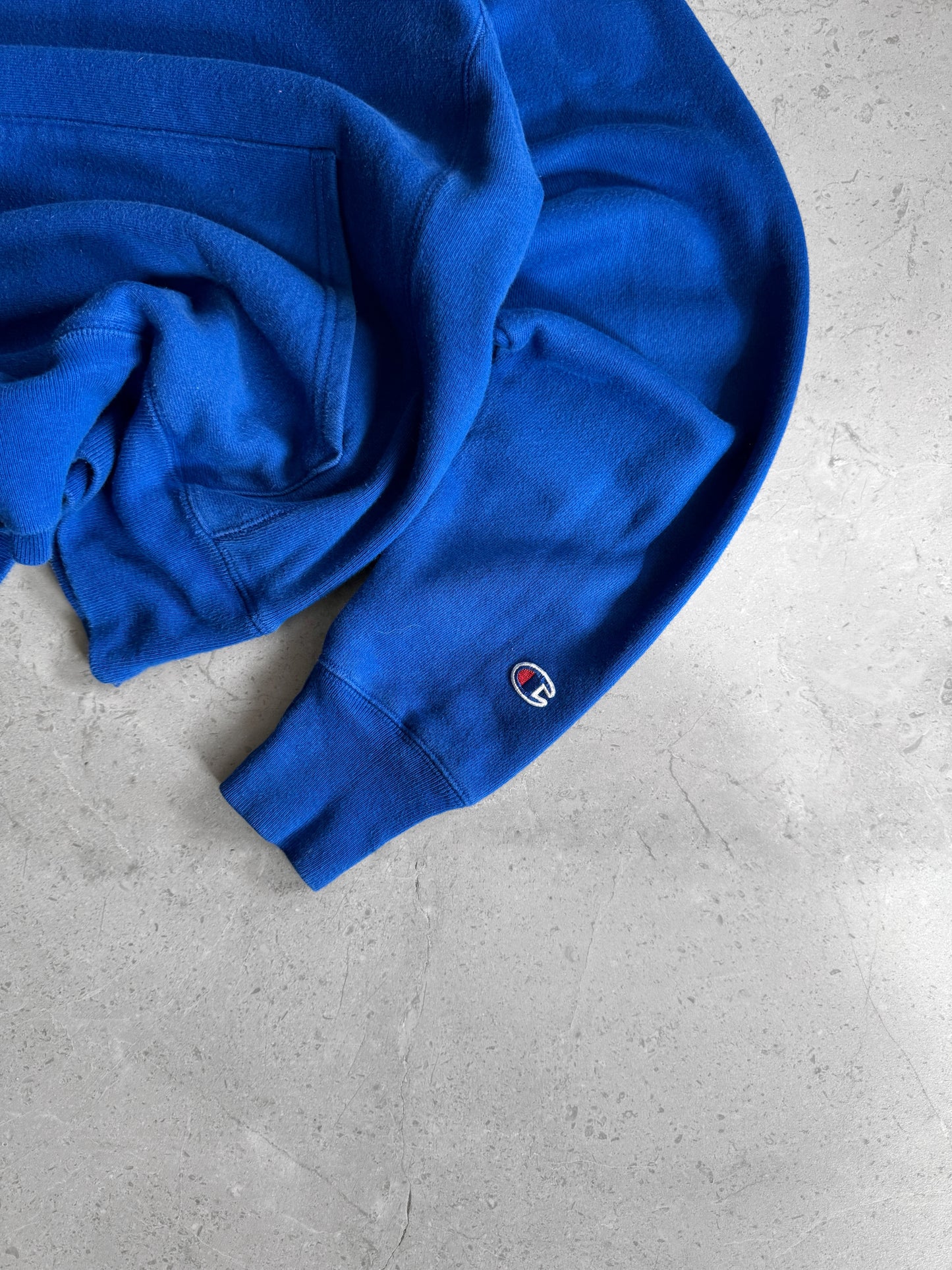 (BOXY M) 1990’S VINTAGE CHAMPION REVERSE WEAVE BLUE HOODIE